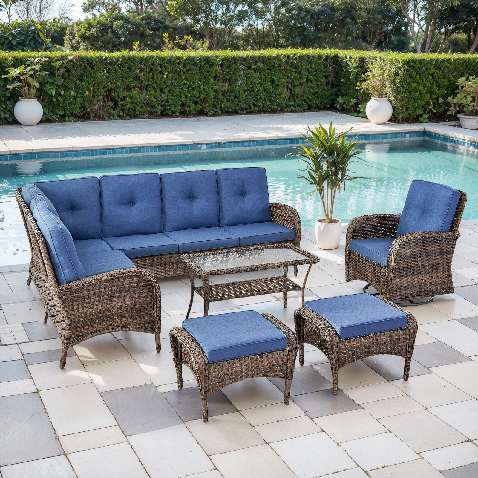 Pocassy PAK1301165020-1S Patio-Sofas-Daybeds - View #2