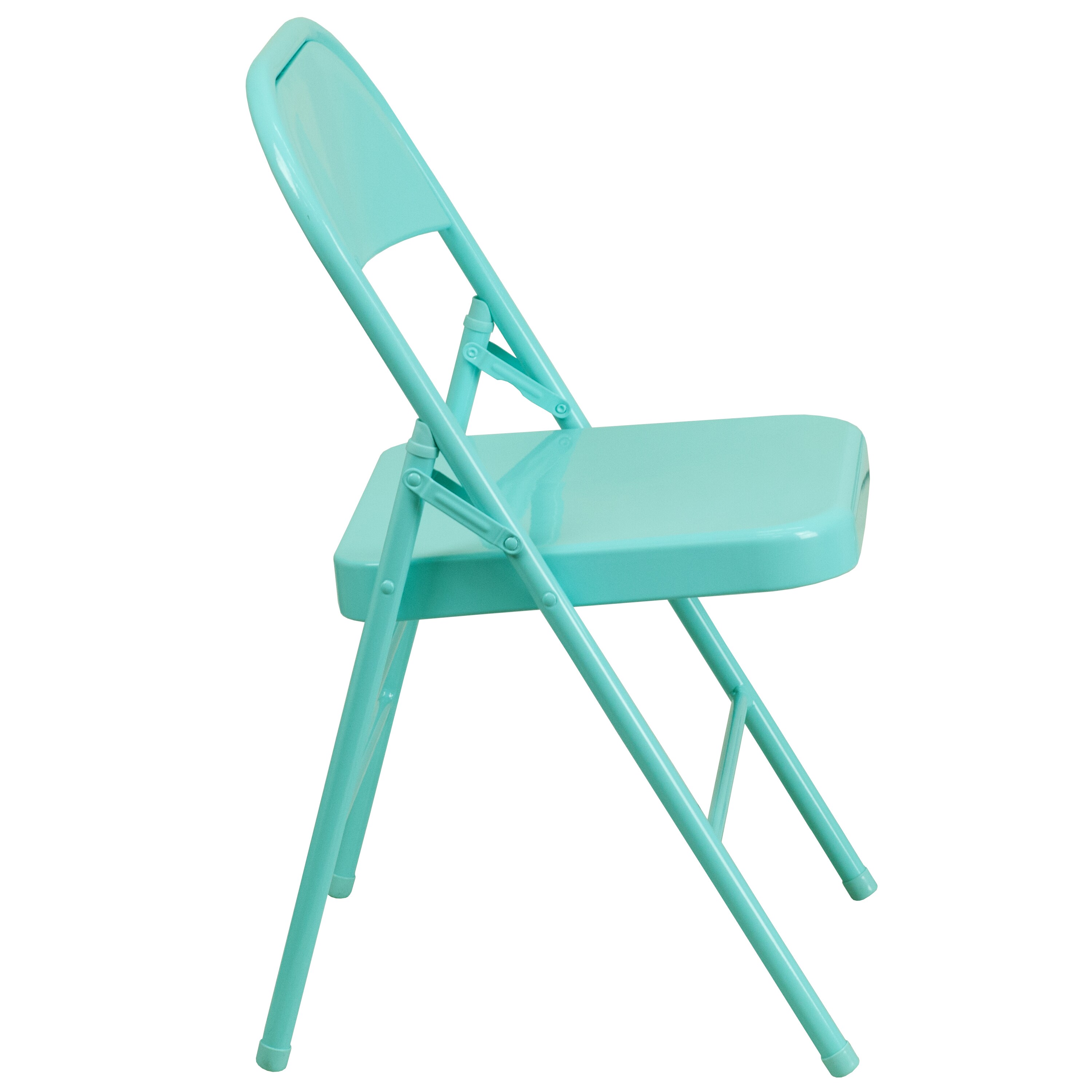 habitat macadam metal folding chair green