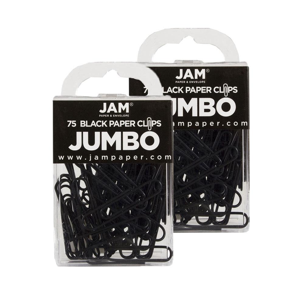 JAM Paper 2184933A 2-in Black Safety Pin/Clip (75-Pack)