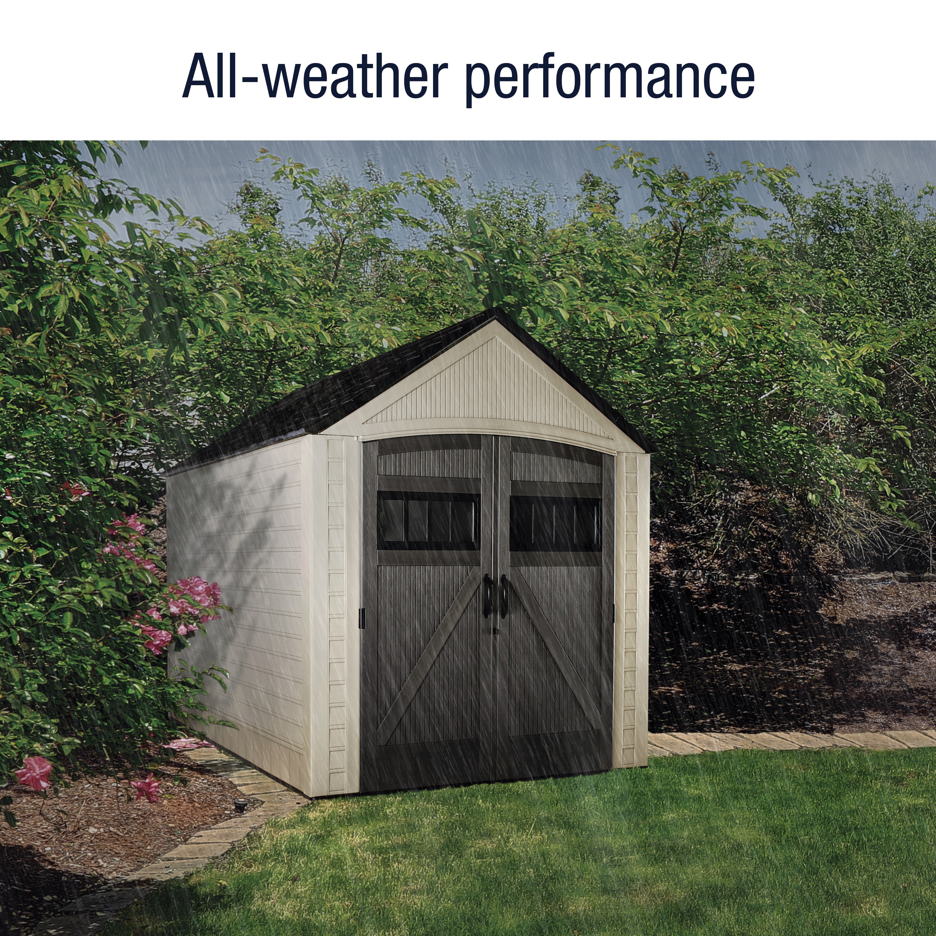 Rubbermaid 2035895 Vinyl-Resin-Storage-Buildings - View #3