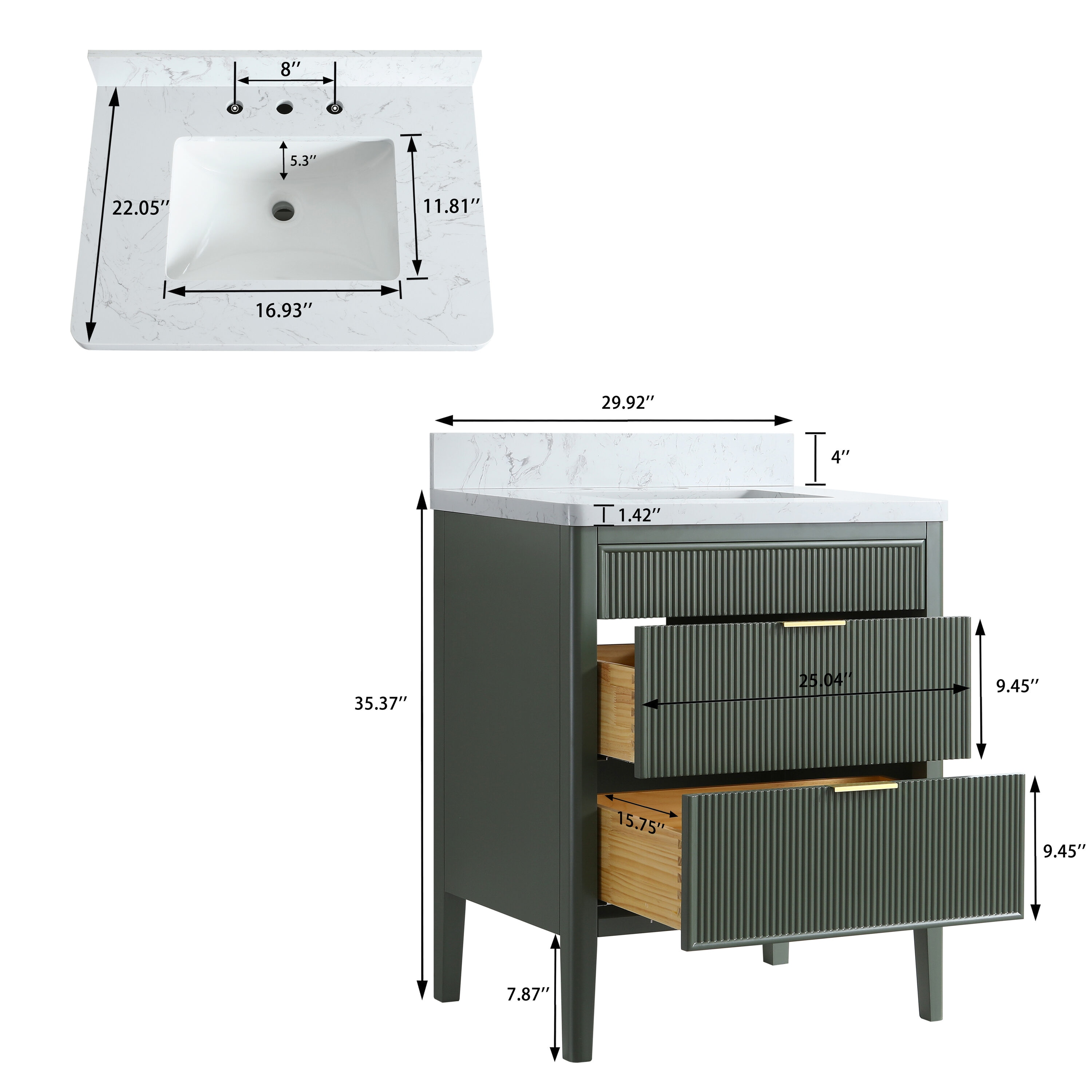 Iseryn AABP308974 Bath-Vanity-Combo - View #10