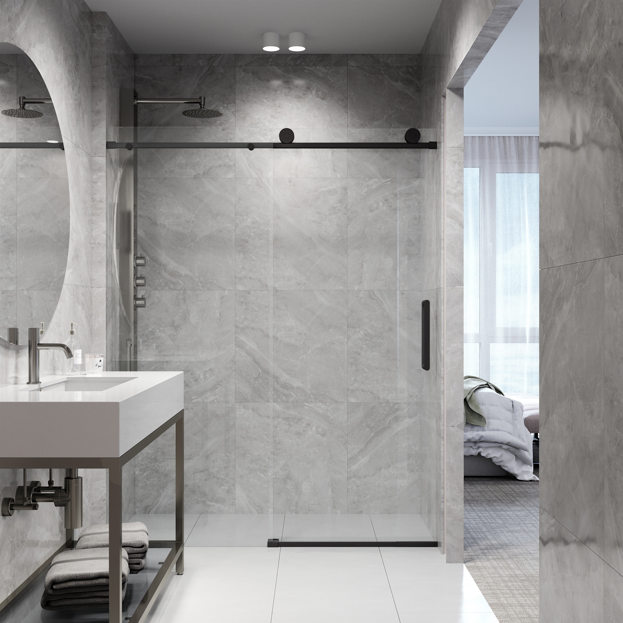 VIGO VG6041MBCLSC6076 Shower-Doors - View #6