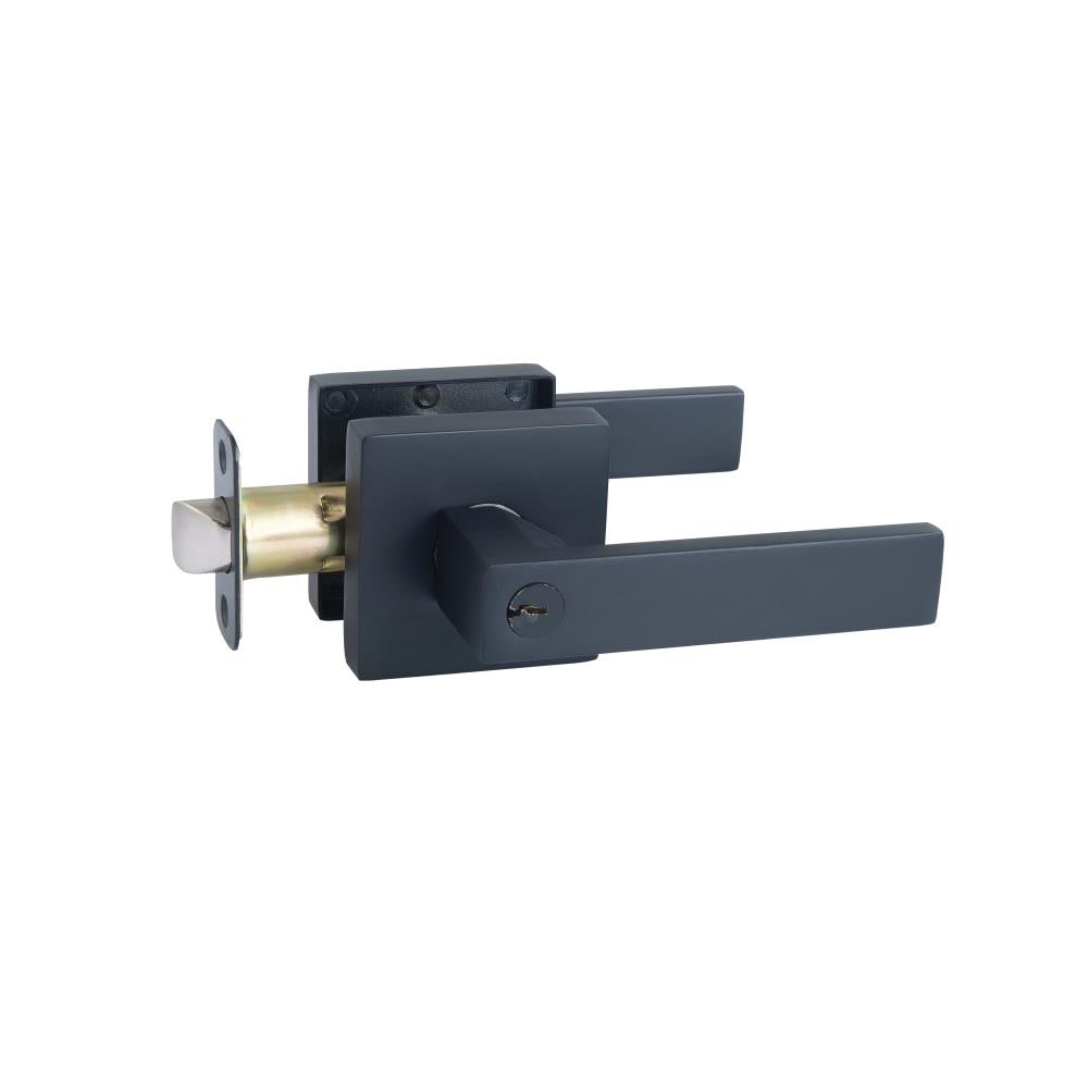 Design House 582379 Karsen Karsen Matte Black Interior/Exterior Passage Door Handle