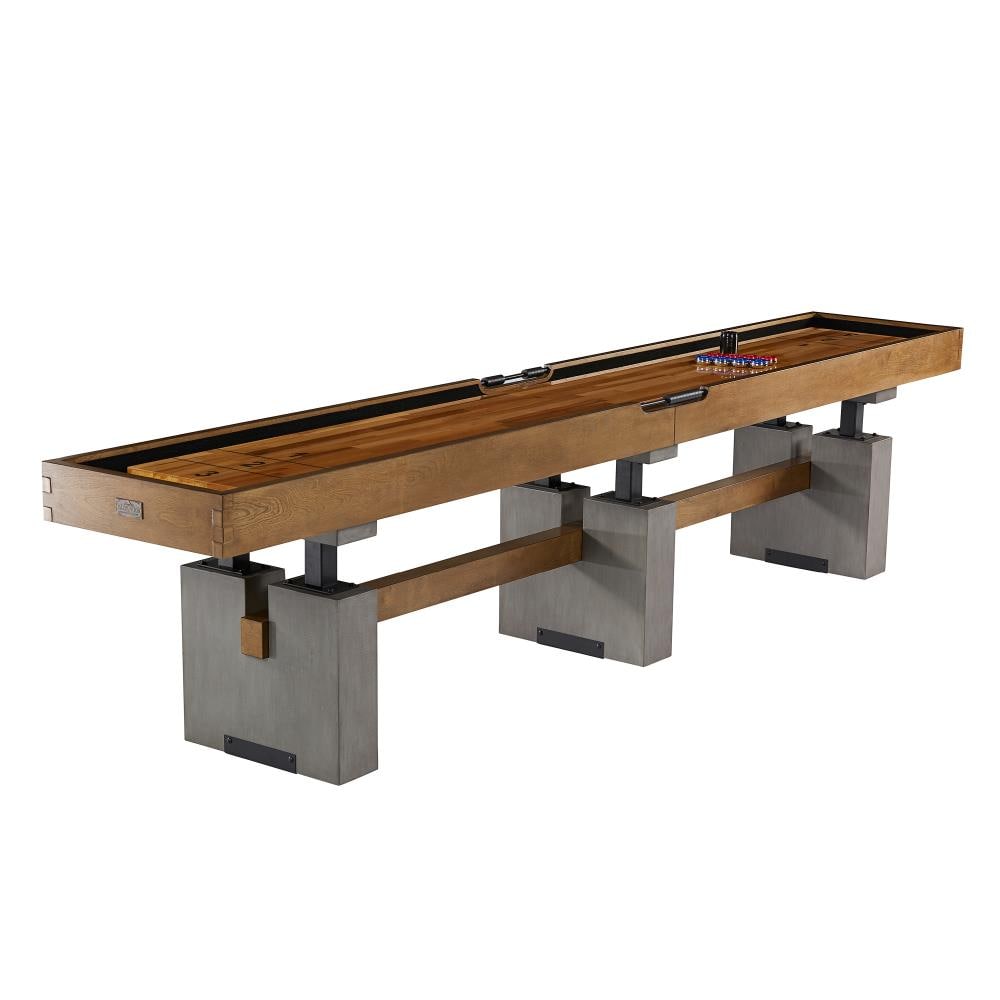 MD Sports 144in Manual Game Set Shuffleboard Table in the Shuffleboard