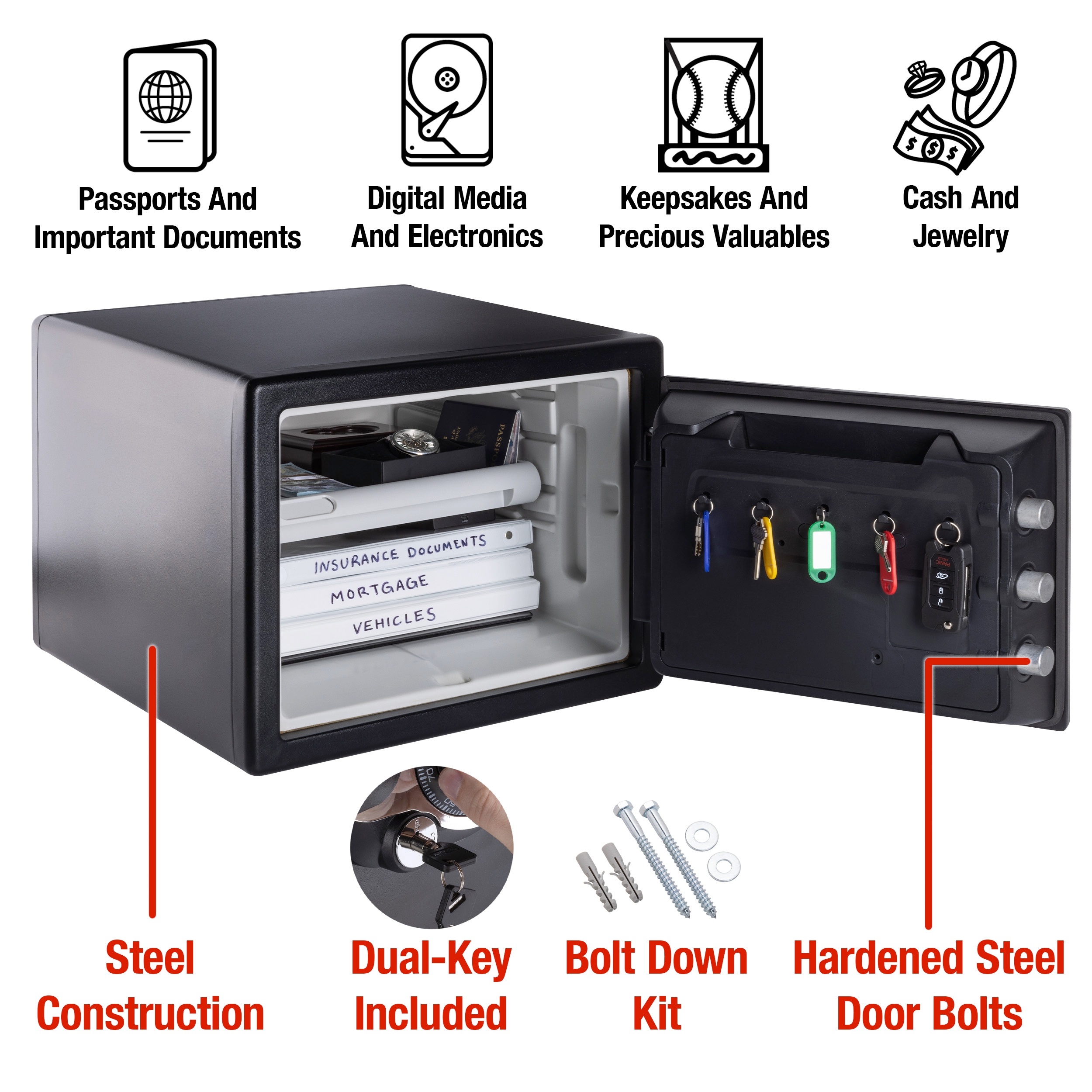 Sentry Big Bolts 1-Hour Fire & 24-Hour Water Dial Combination Safe