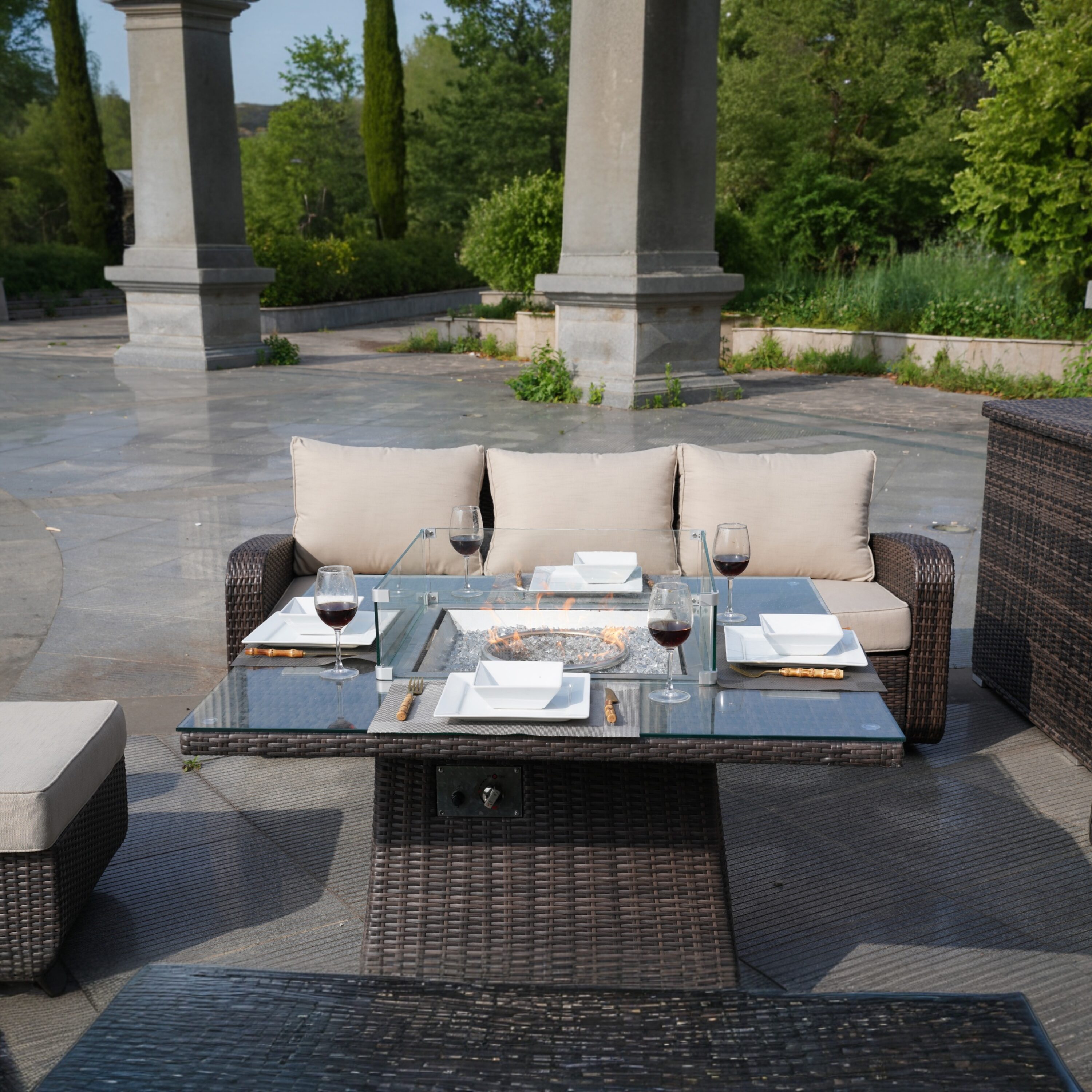 Direct Wicker DWG-041515&3256B-BR Patio-Dining-Sets - View #11