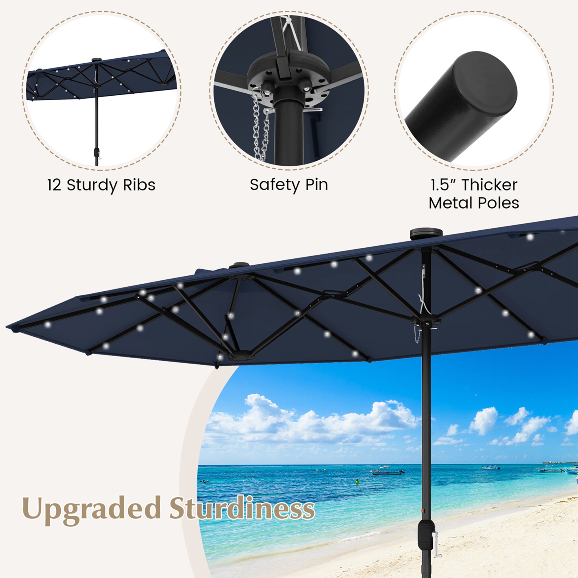 Costway HCST01754 Umbrellas-2 - View #8