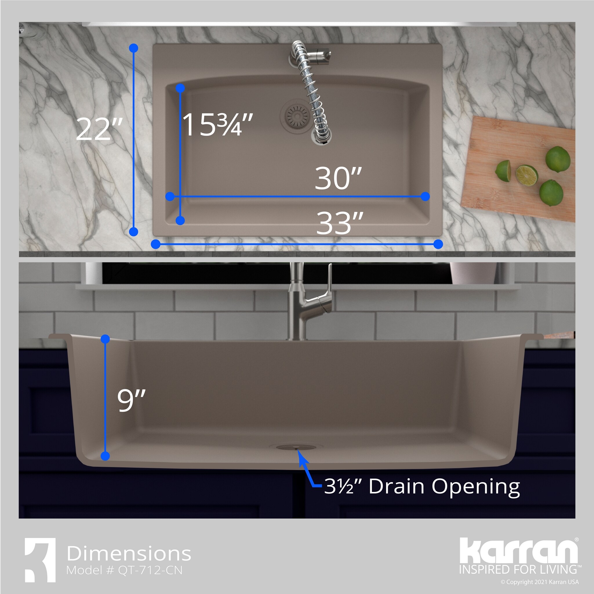 Karran QT-712-CN-PK1 Kitchen-Sinks - View #9