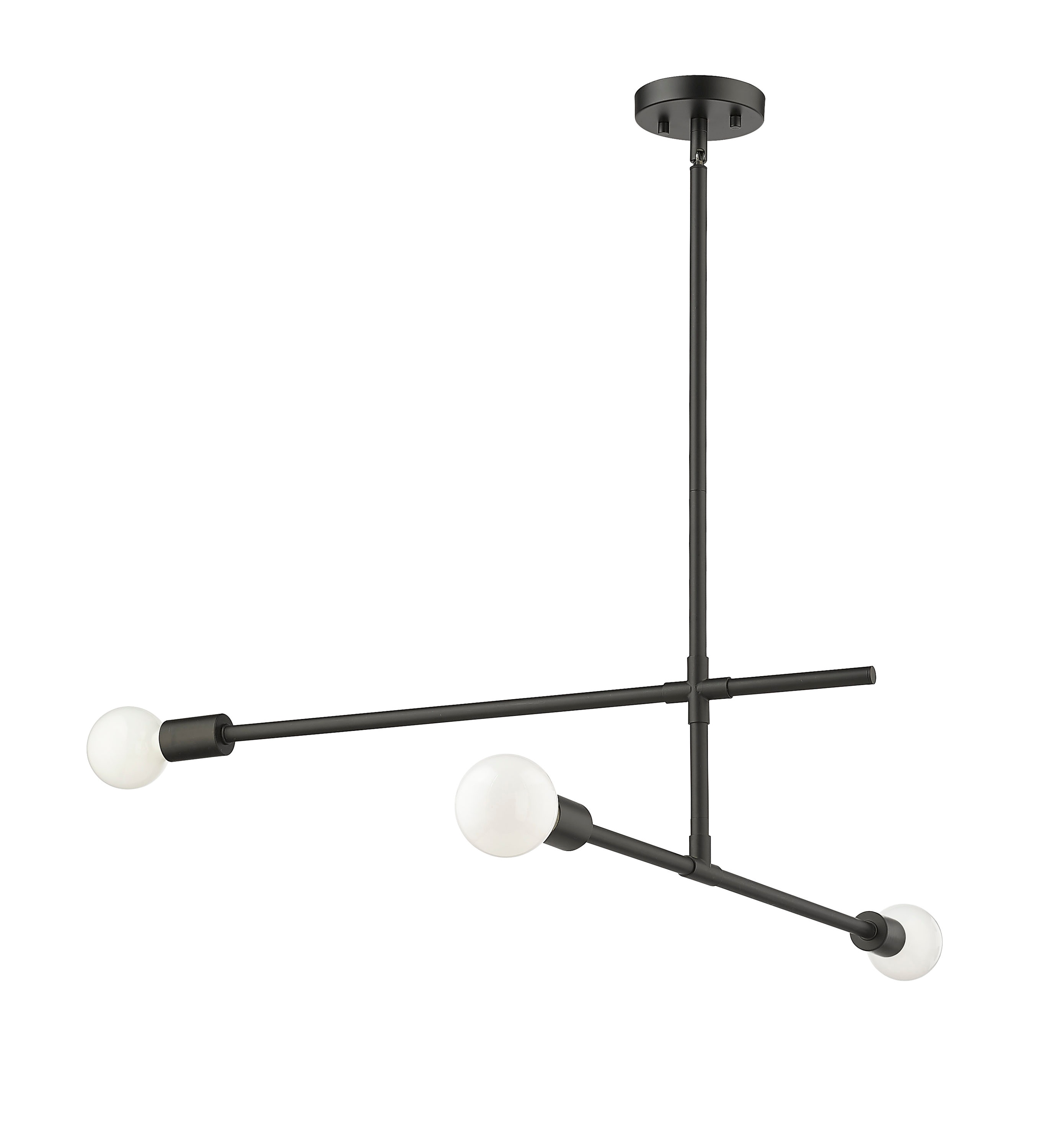 Z-Lite Modernist 3-Light Matte Black Modern/Contemporary Dry rated ...