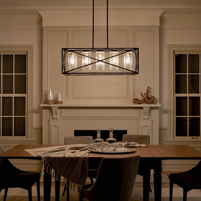 Kichler Moorgate 5 Light Black, Kichler Lighting Dining Room Chairs