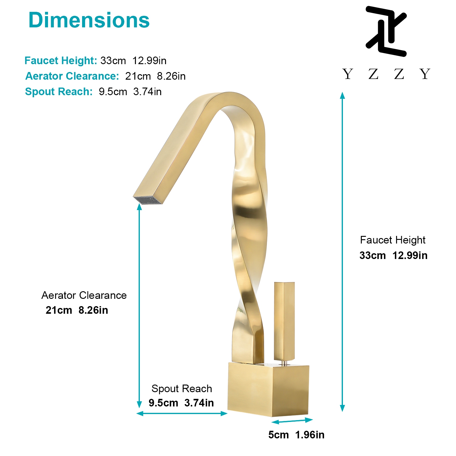 YZZY US-AM-3132SG Lavatory-Faucets - View #7