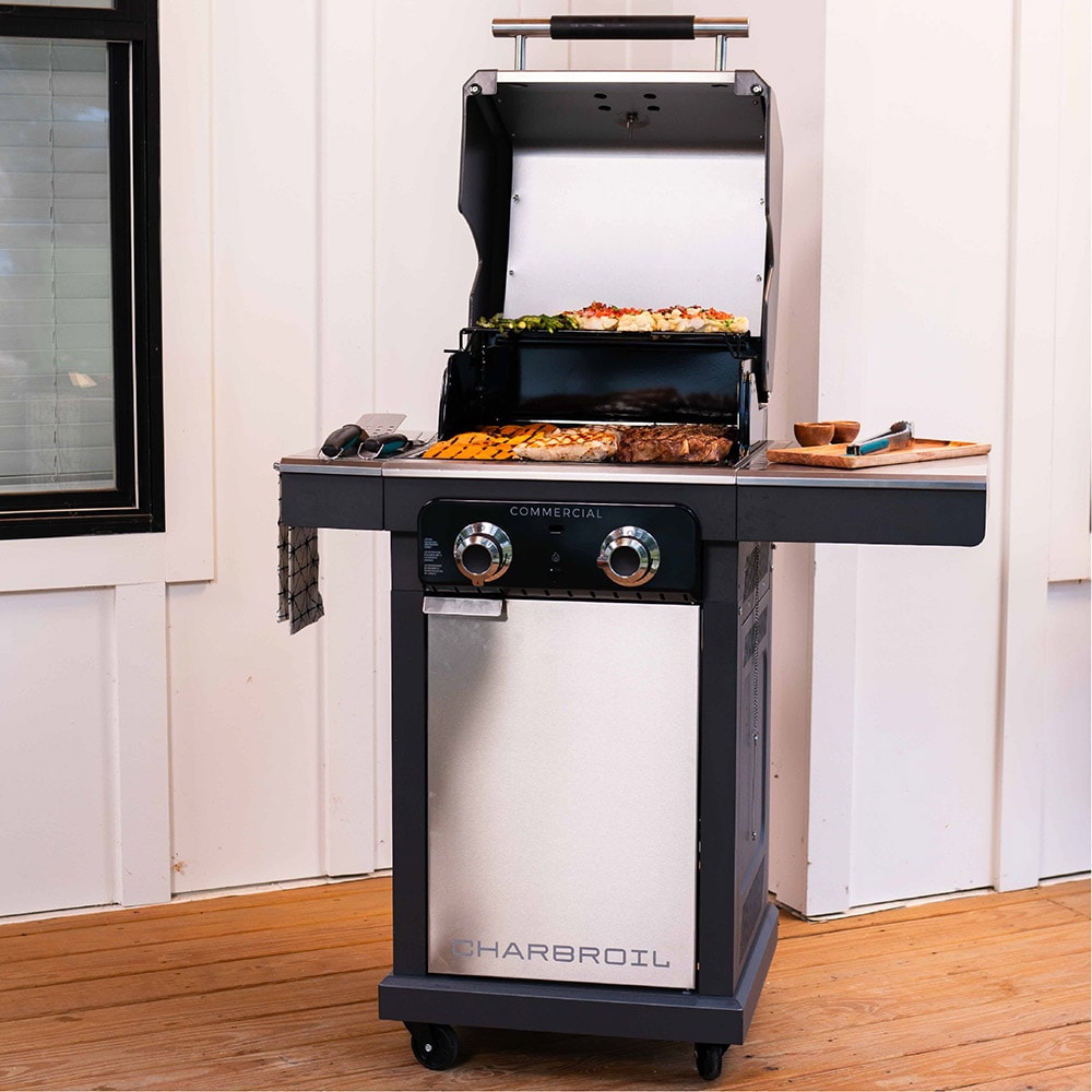 Char Broil Commercial Series Grill and Griddle Combo Stainless