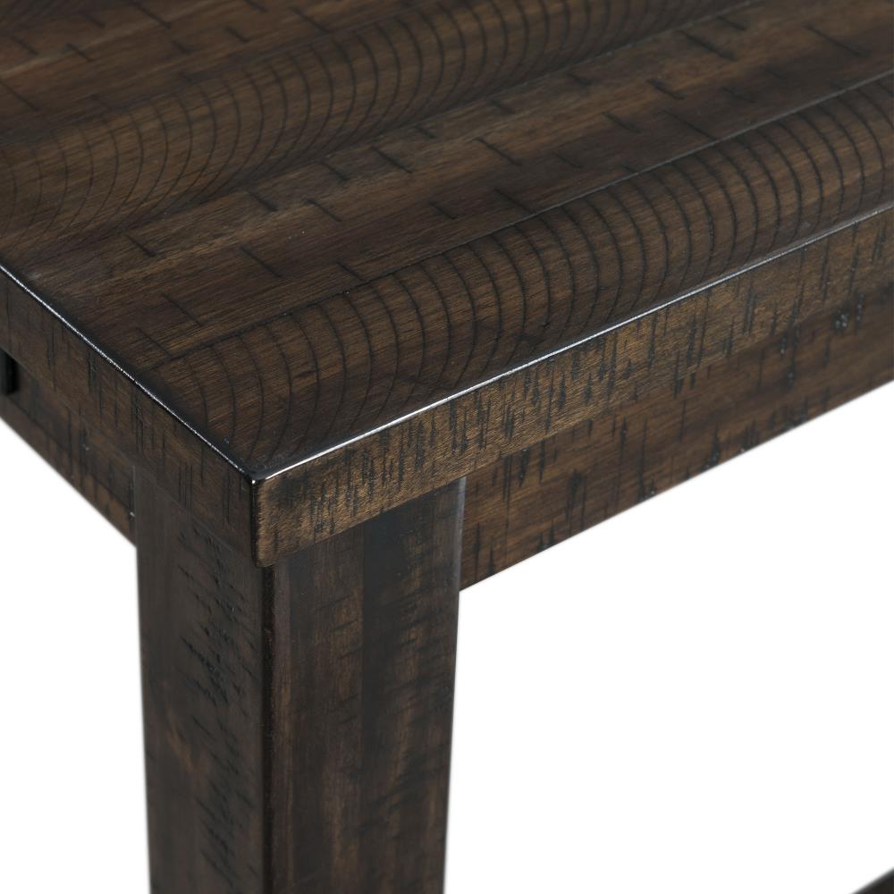 Smokey Walnut 60" Multipurpose Bar Table Set with USB & Power Strip