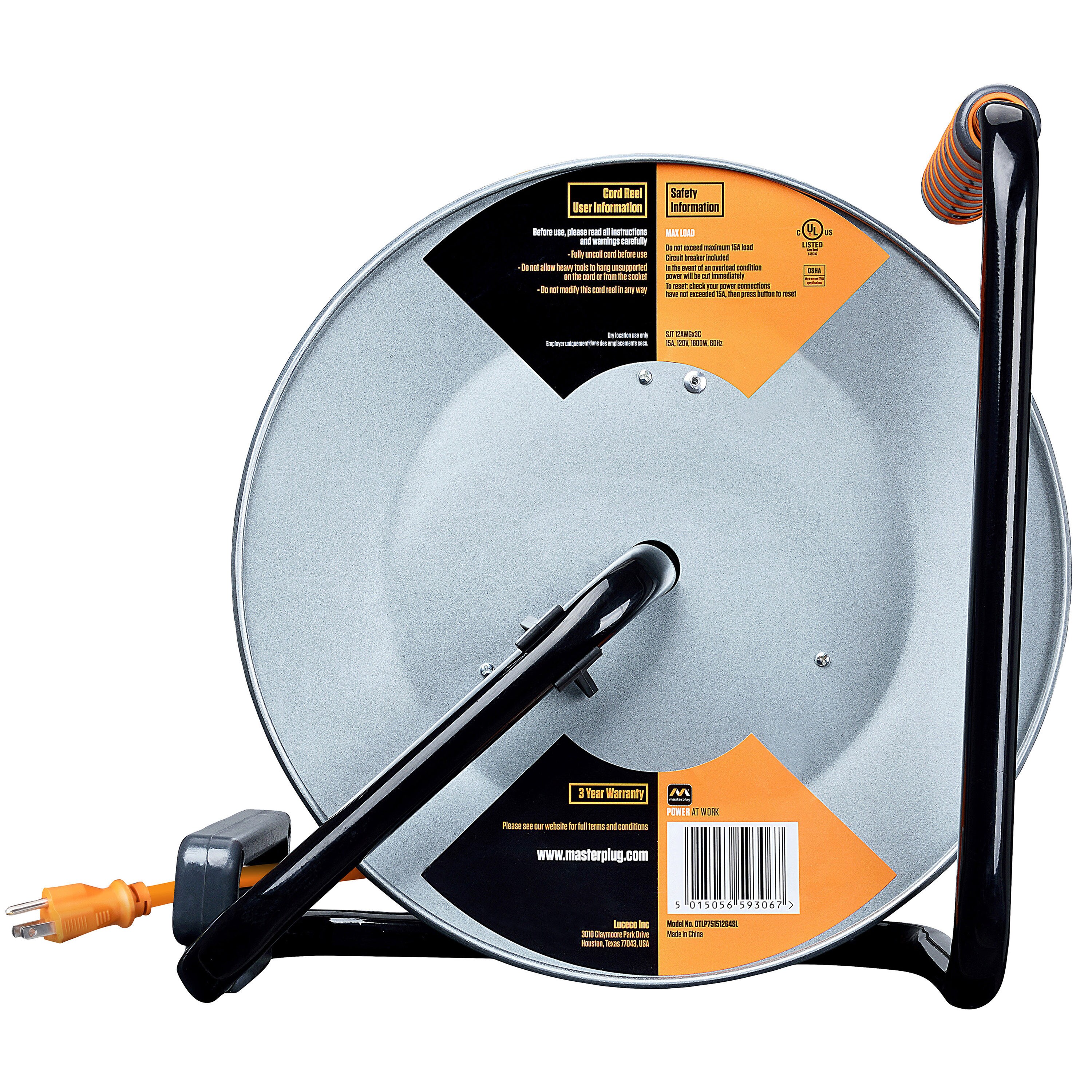 Masterplug OTLP751512G4SL-US Cord-Reels-Management-Storage - View #5