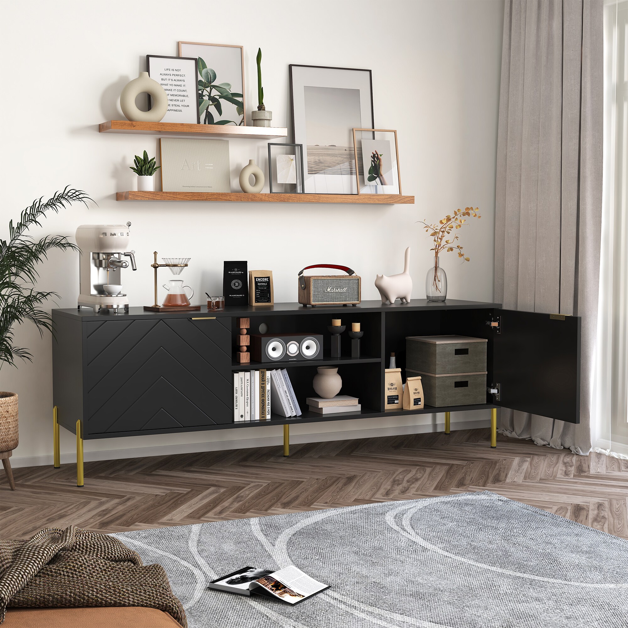 Clihome CL-ID01TVBK Tv-Stands - View #4
