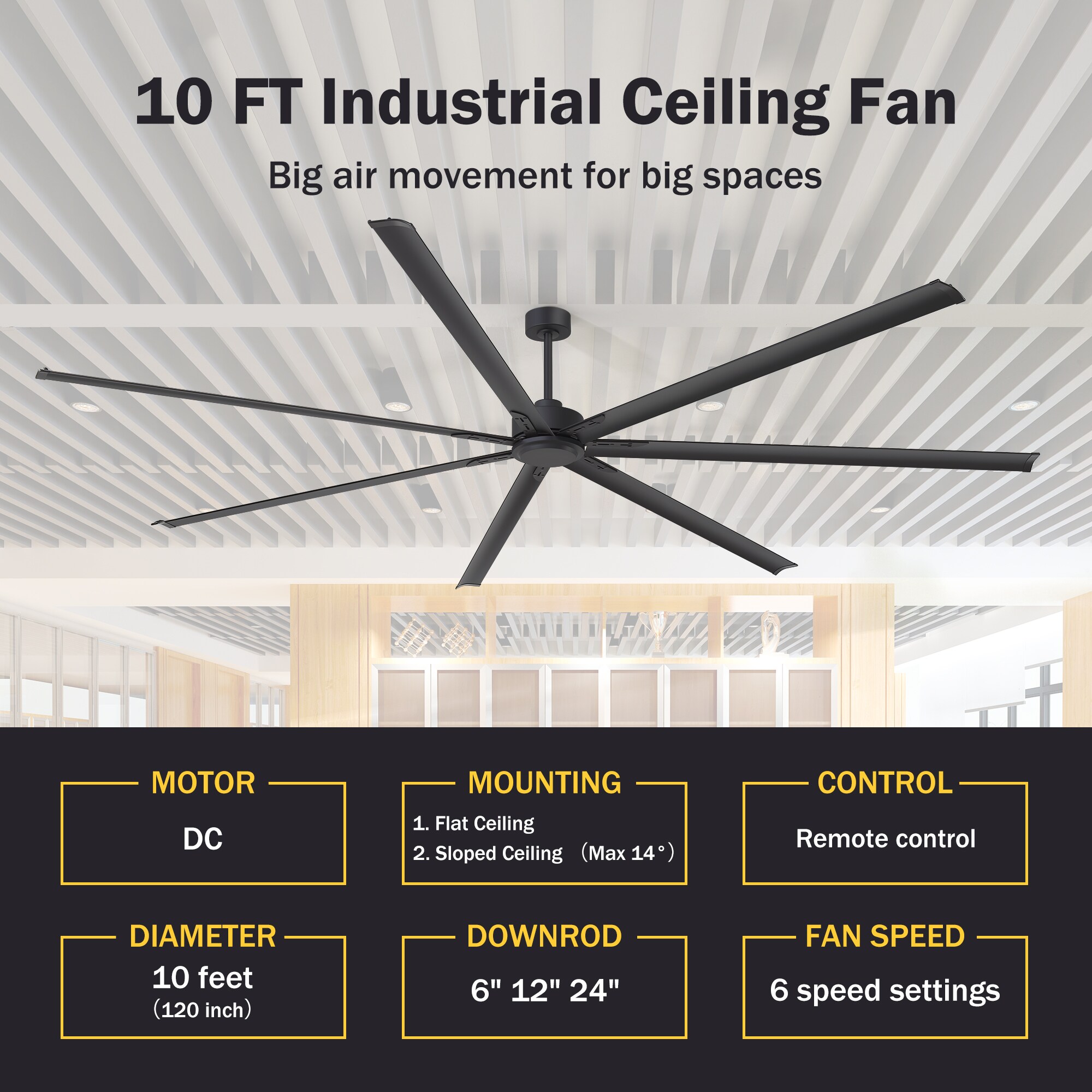 Breezary 40002-BK Ceiling-Fans - View #6