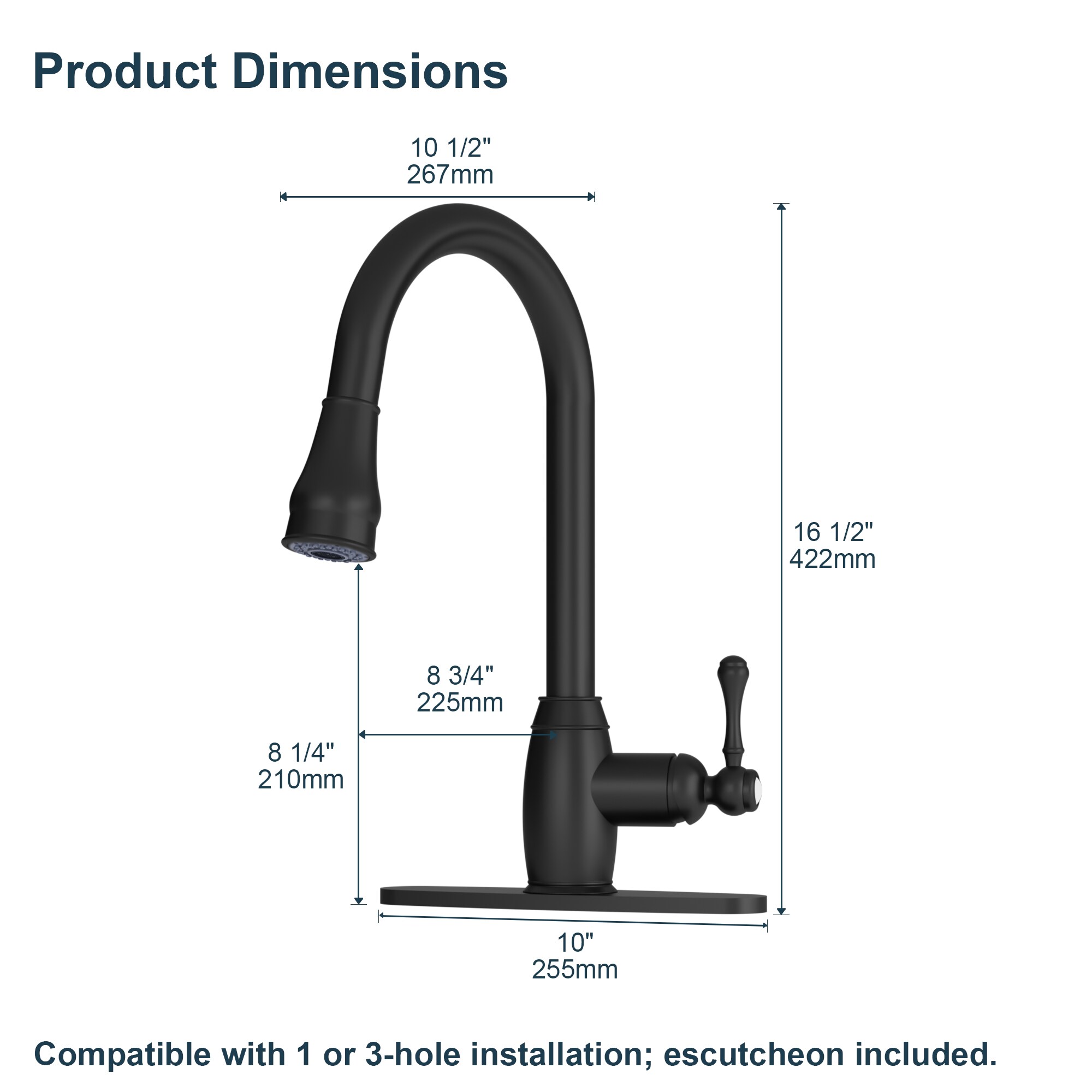 GRANDJOY SGF11GJ-77BL Kitchen-Faucets - View #10