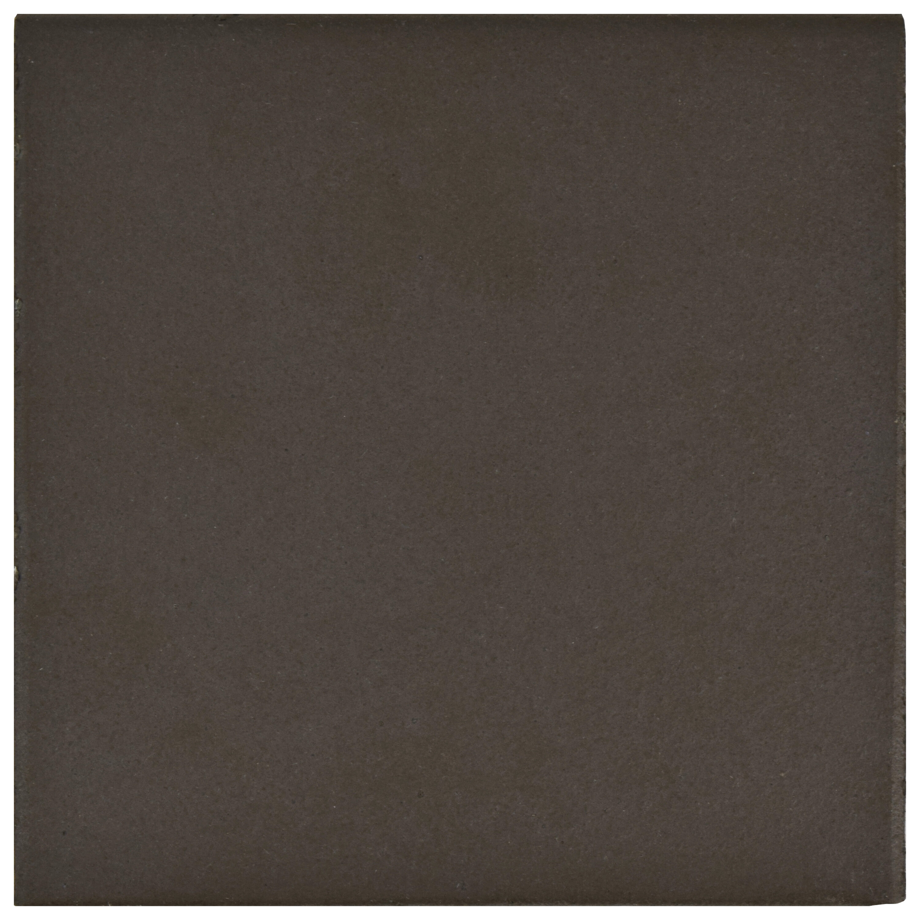 Affinity Tile FGA6KBKE Quarry Bullnose Black 6-in x 6-in Matte Ceramic Bullnose Tile ( 2.08-sq ft / Carton ) 8 -Pack