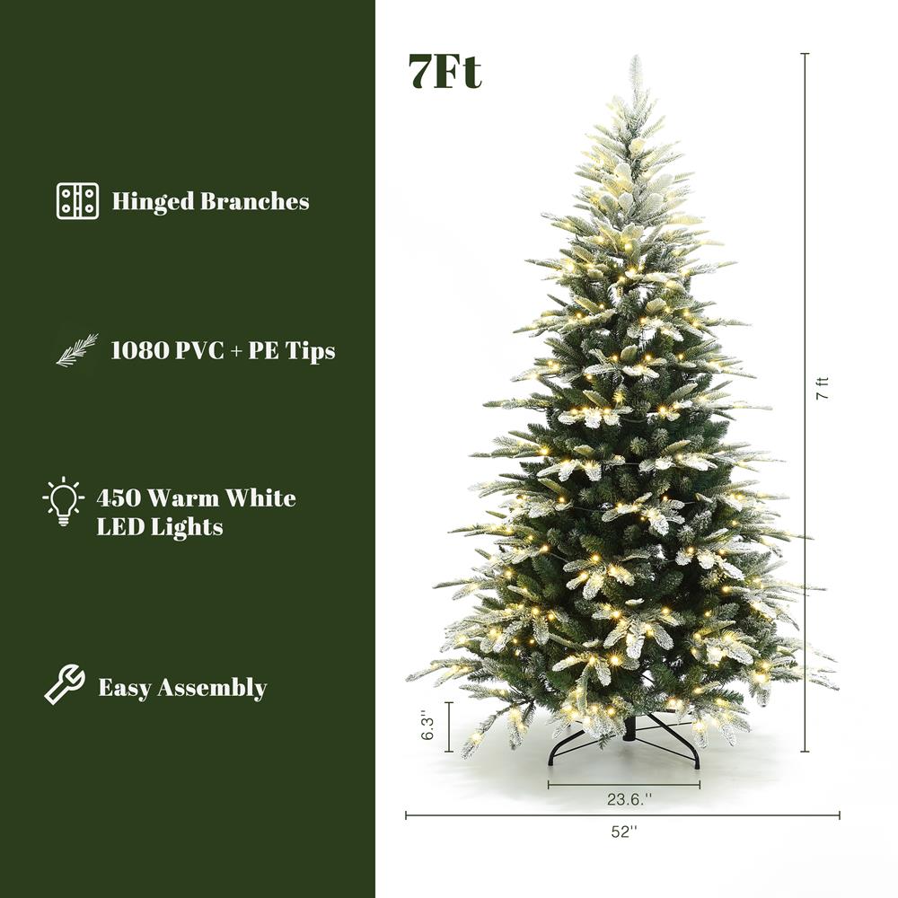 LuxenHome WHAP2094 Artificial-Christmas-Trees - View #5