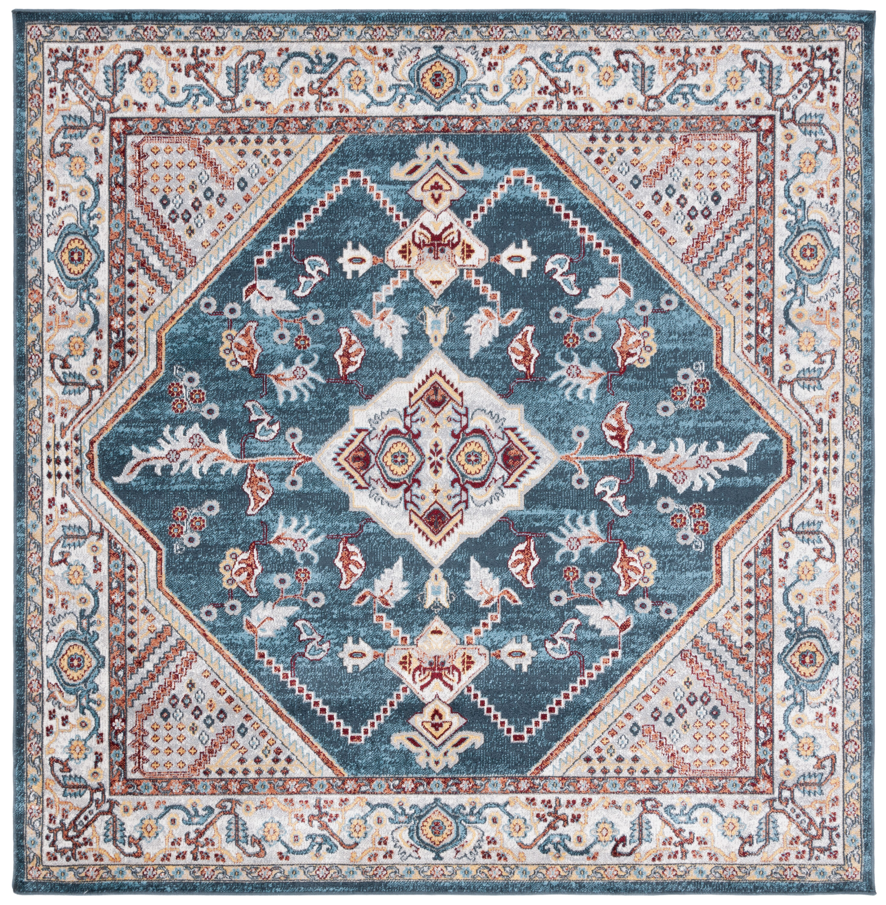 Bayside 104M Blue/Grey 7 X 7 Area Rug