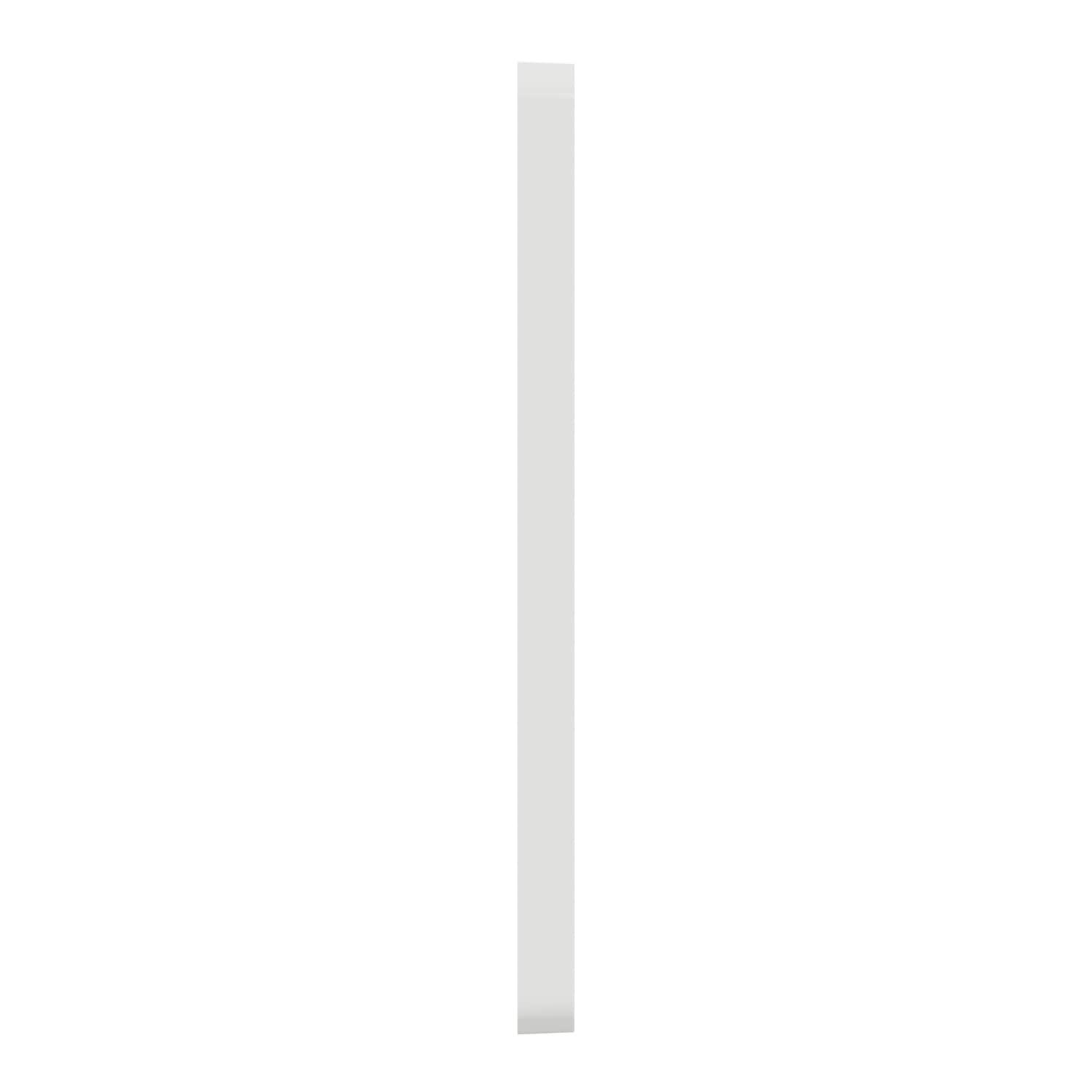 White 3-Gang Screwless Smooth Wall Plate Cover