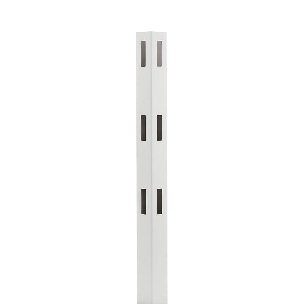 Outdoor Essentials Ranch 3-Rail 7-ft H x 5-in W White Vinyl Corner Fence Post (Unassembled)