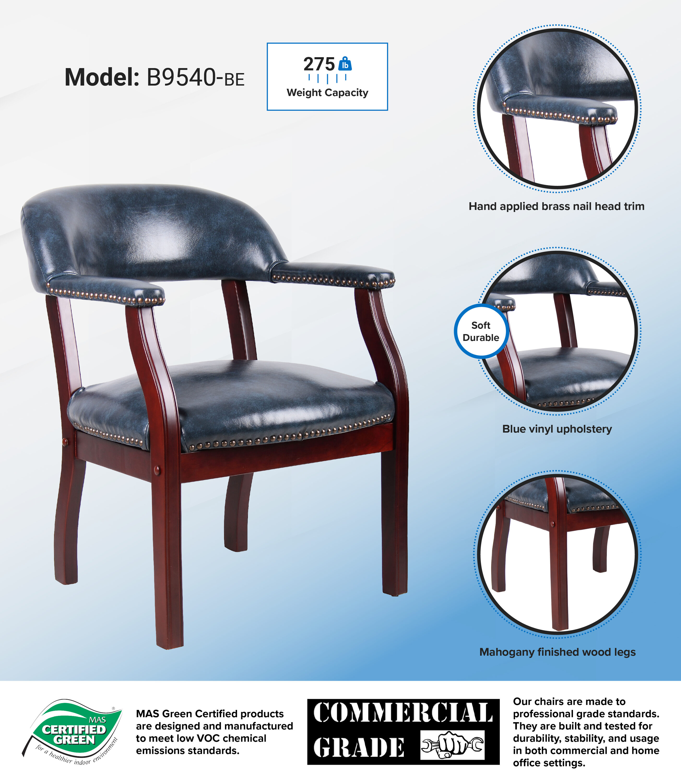Boss Office Products B9540-BE Office-Chairs - View #8