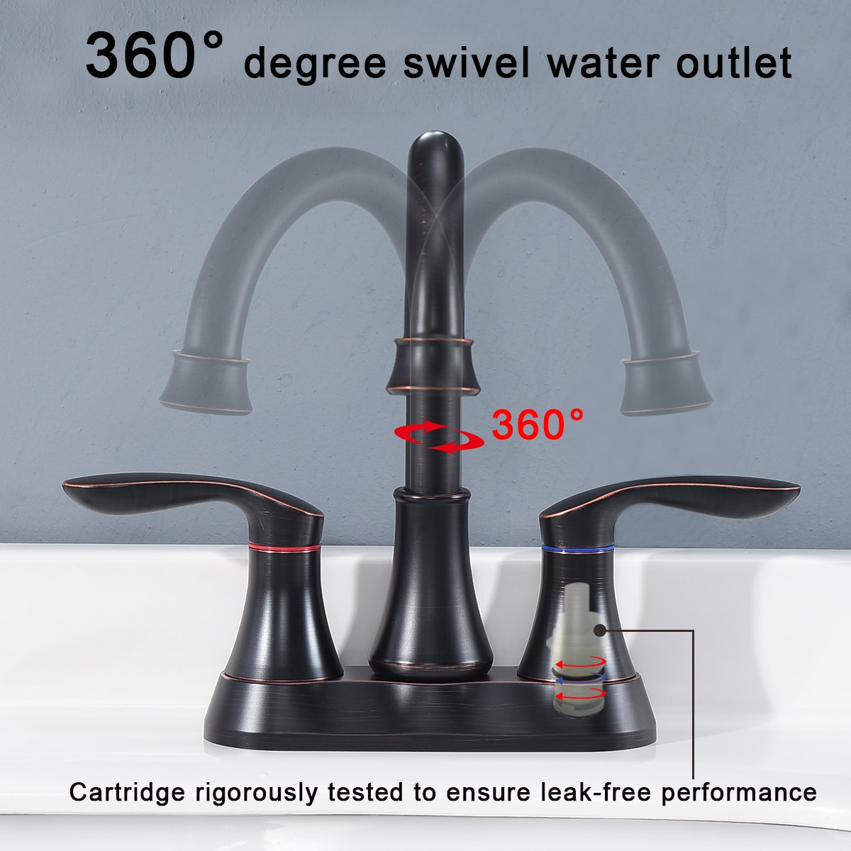WELLFOR ZQB4011ORB Lavatory-Faucets - View #4