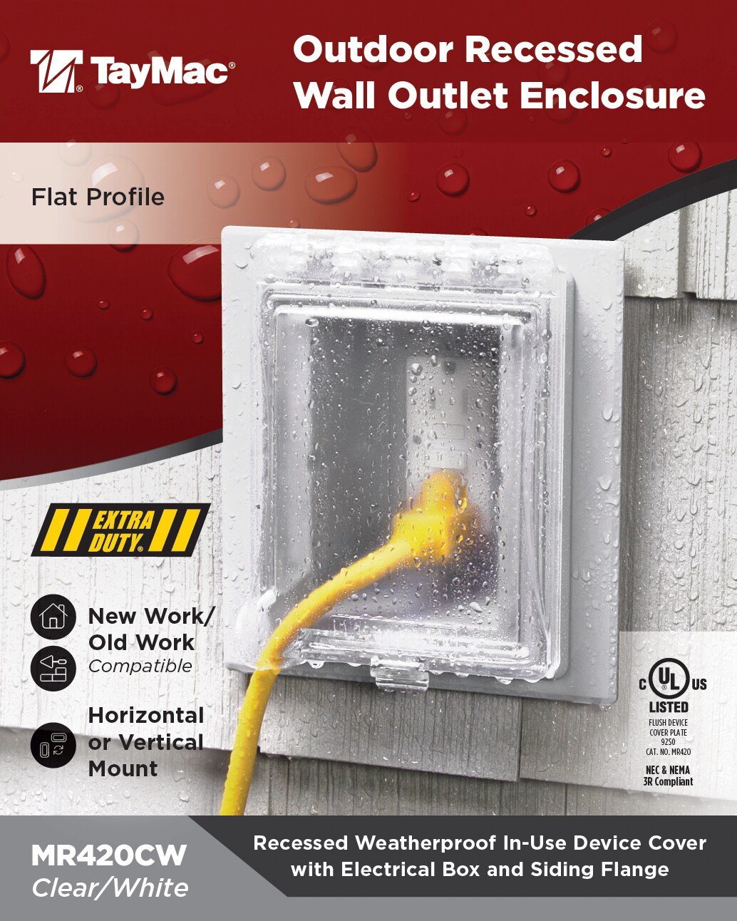 Hubbell MR420CW Electrical-Box-Covers - View #7