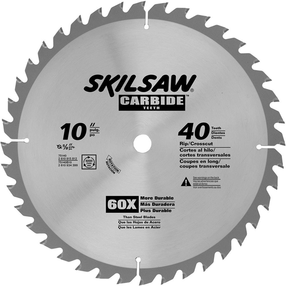 SKIL 10-in 40-Tooth Rough Finish Carbide Circular Saw Blade (10-Pack ...