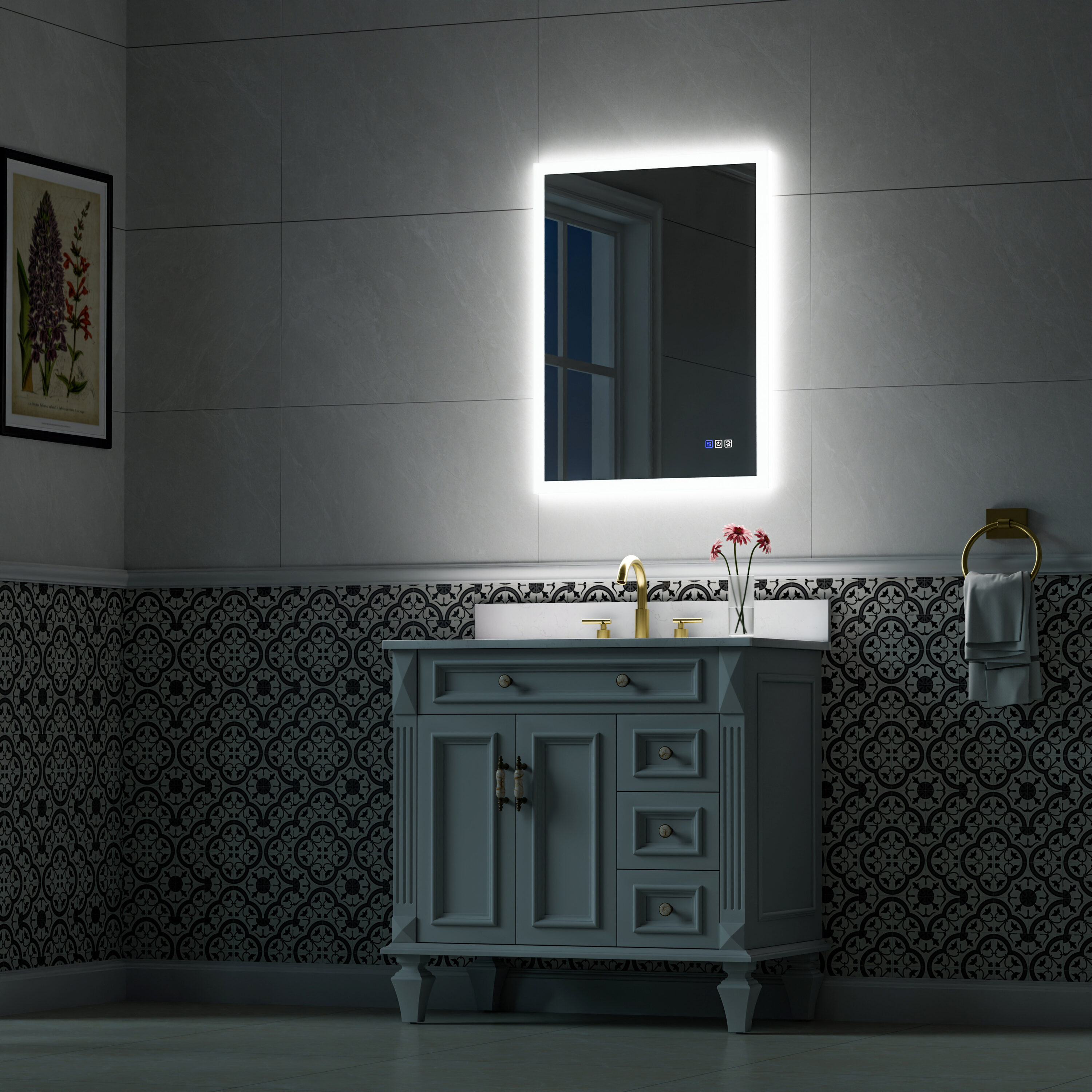 Forclover EVR-BM07 Framed-Bath-Mirrors - View #9
