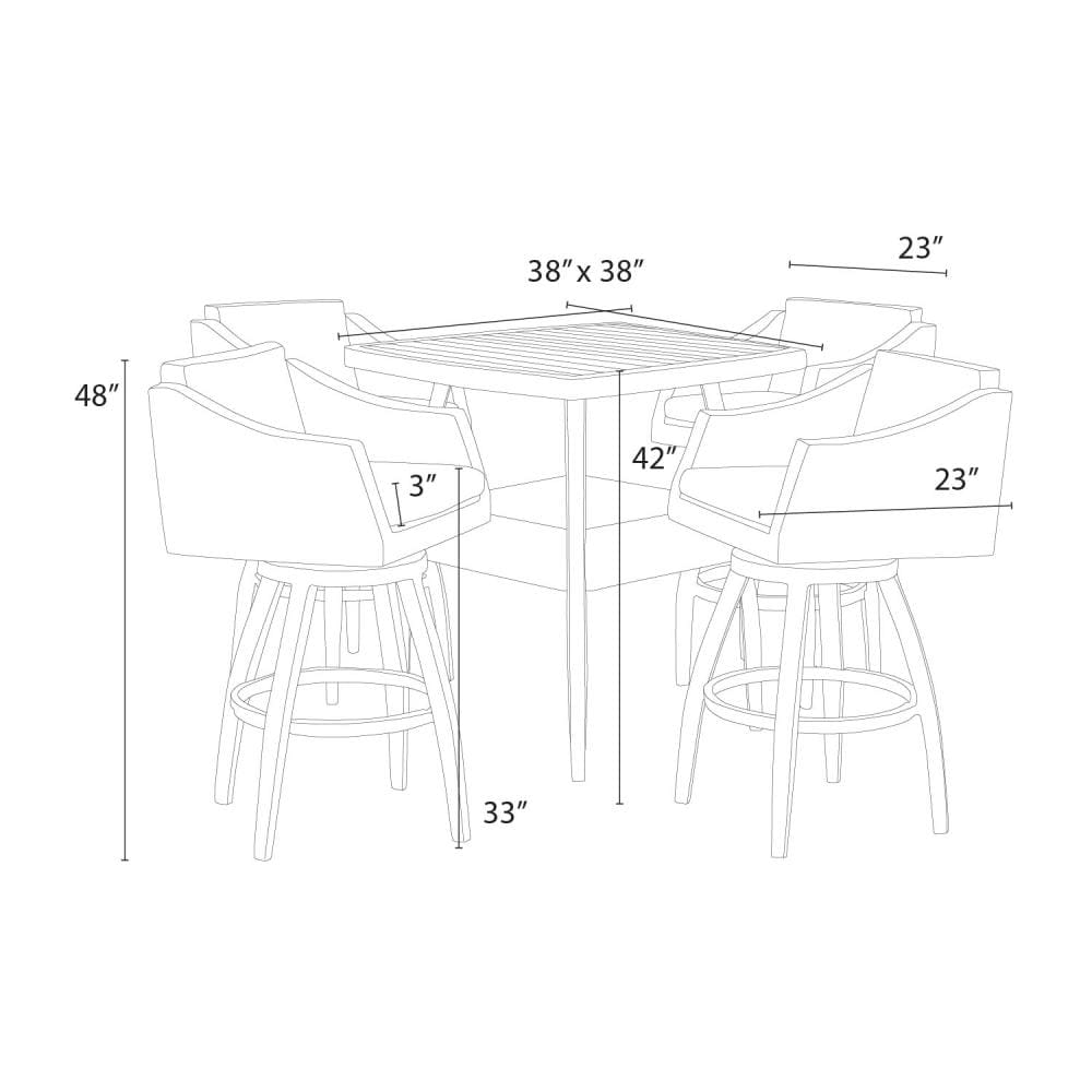 RST Brands OP-PEBST5-CNS-CHR-K Patio-Dining-Sets - View #8