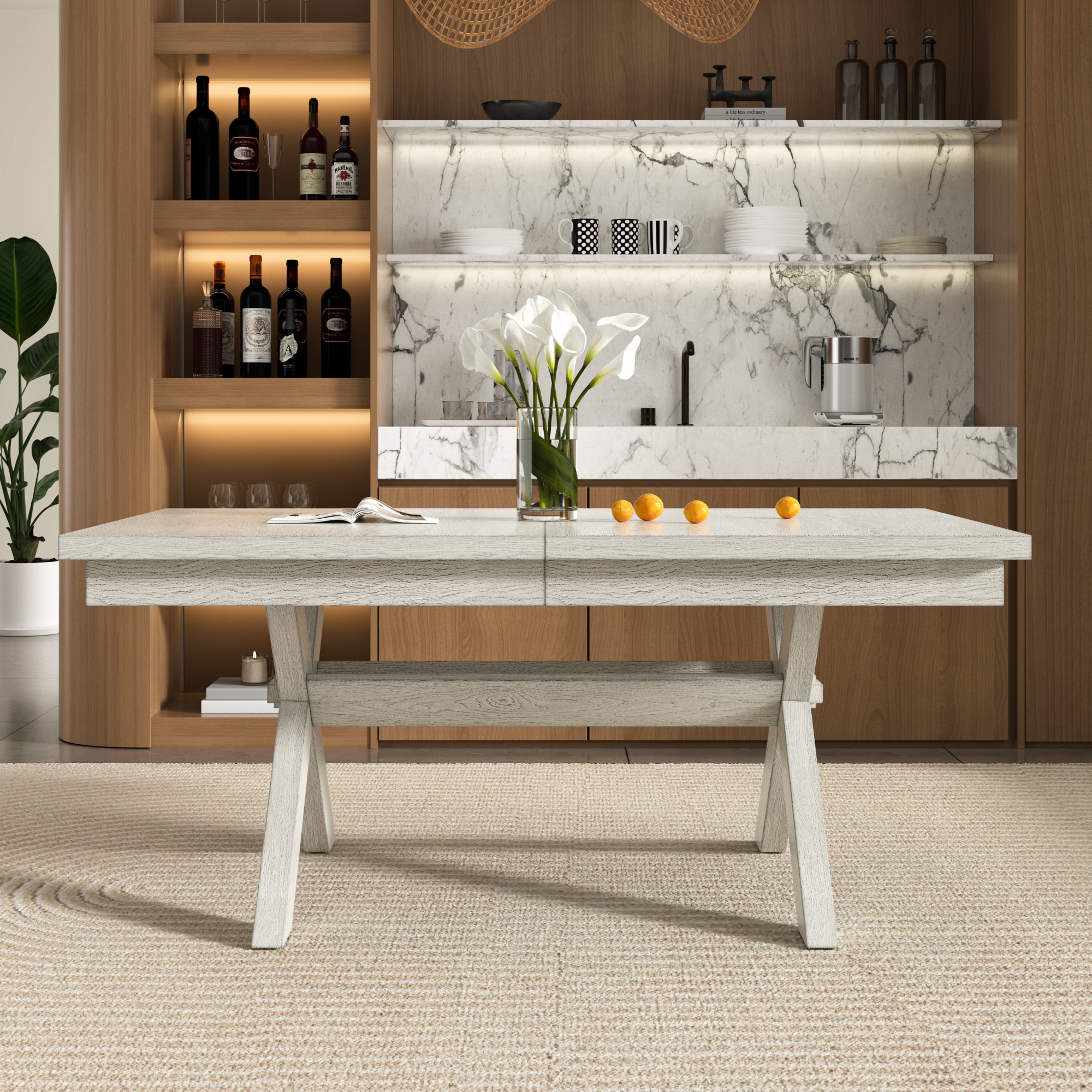 Vecelo LOE-AE-T16-GRY Dining-Tables - View #4