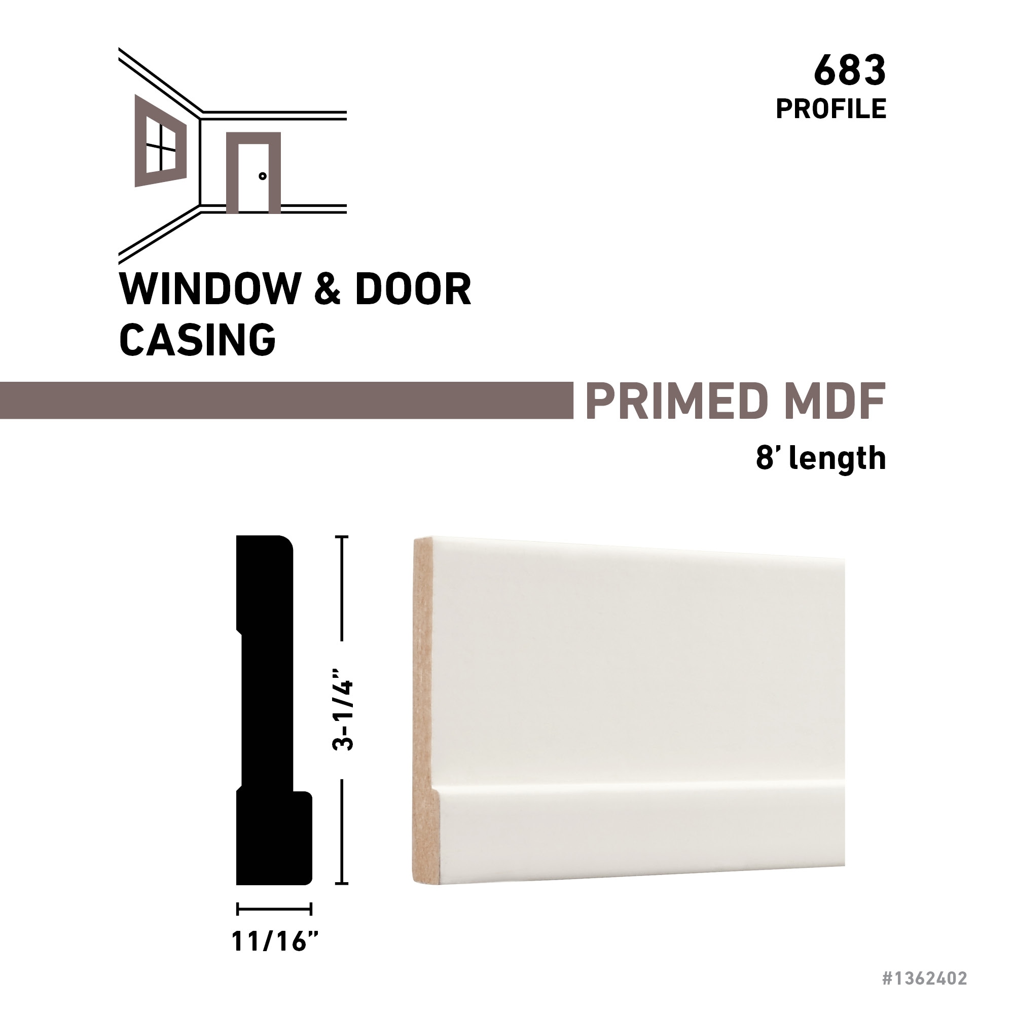 RELIABILT 6838FBDPM Window-Door-Casings - View #3