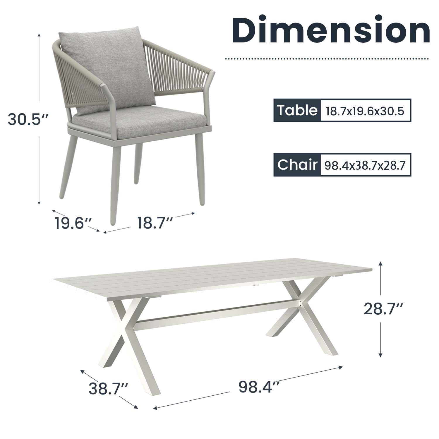 LayinSun CY05-PDS9806 Patio-Dining-Sets - View #7