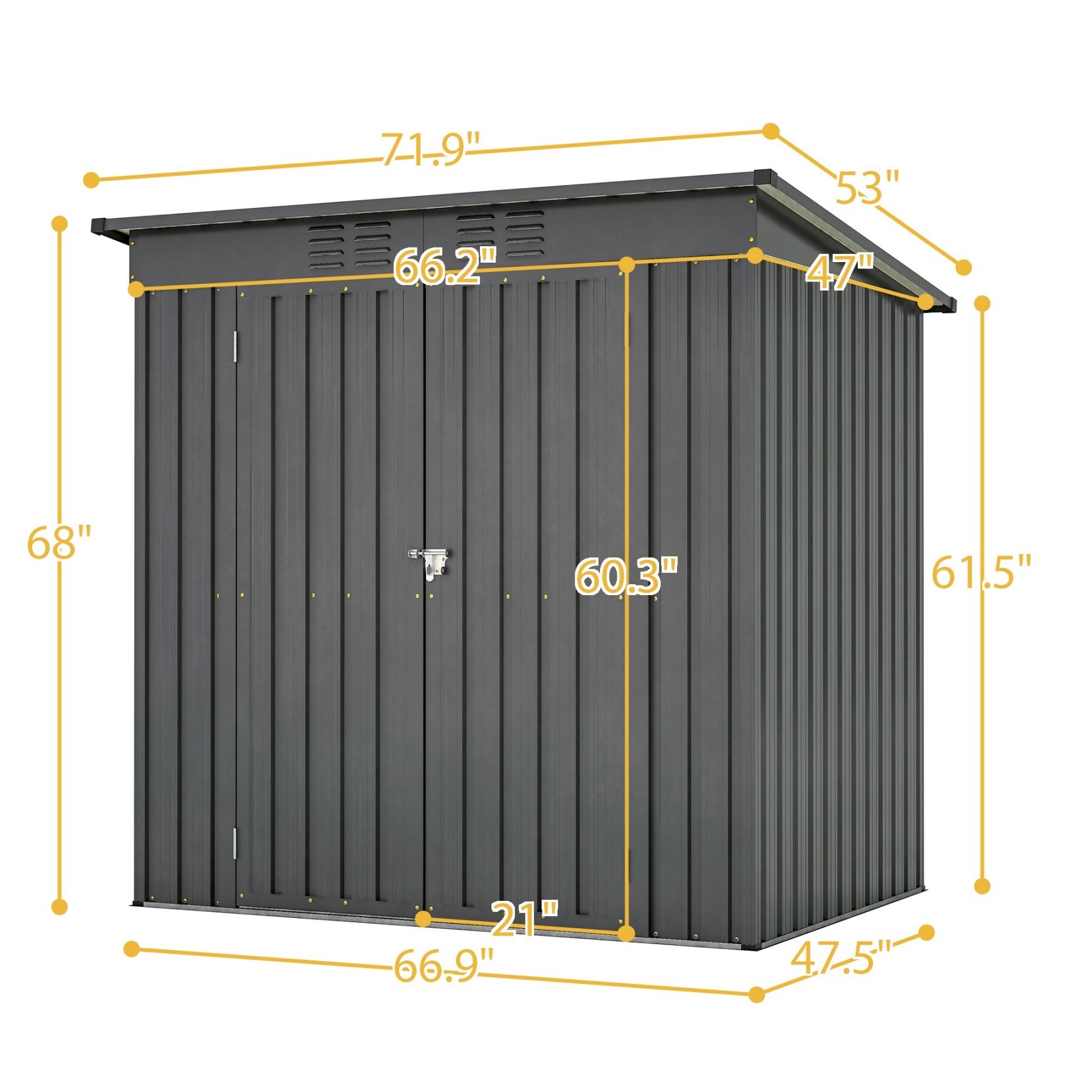 Dexmalle W2505P173291 Metal-Storage-Buildings-Sheds - View #9