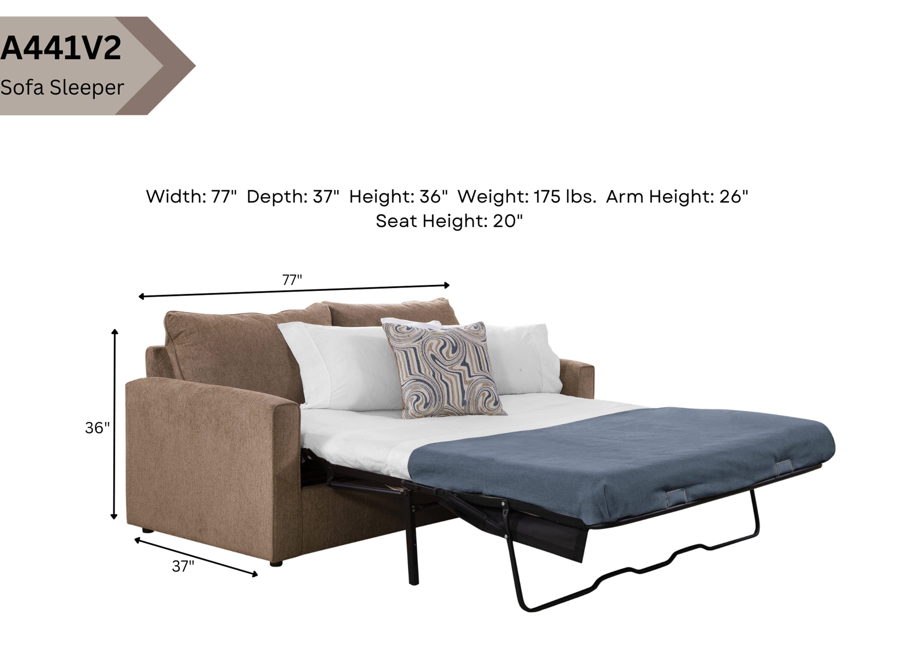 A Furniture Classics 8-040M-A441V2 Sofas-Loveseats - View #3