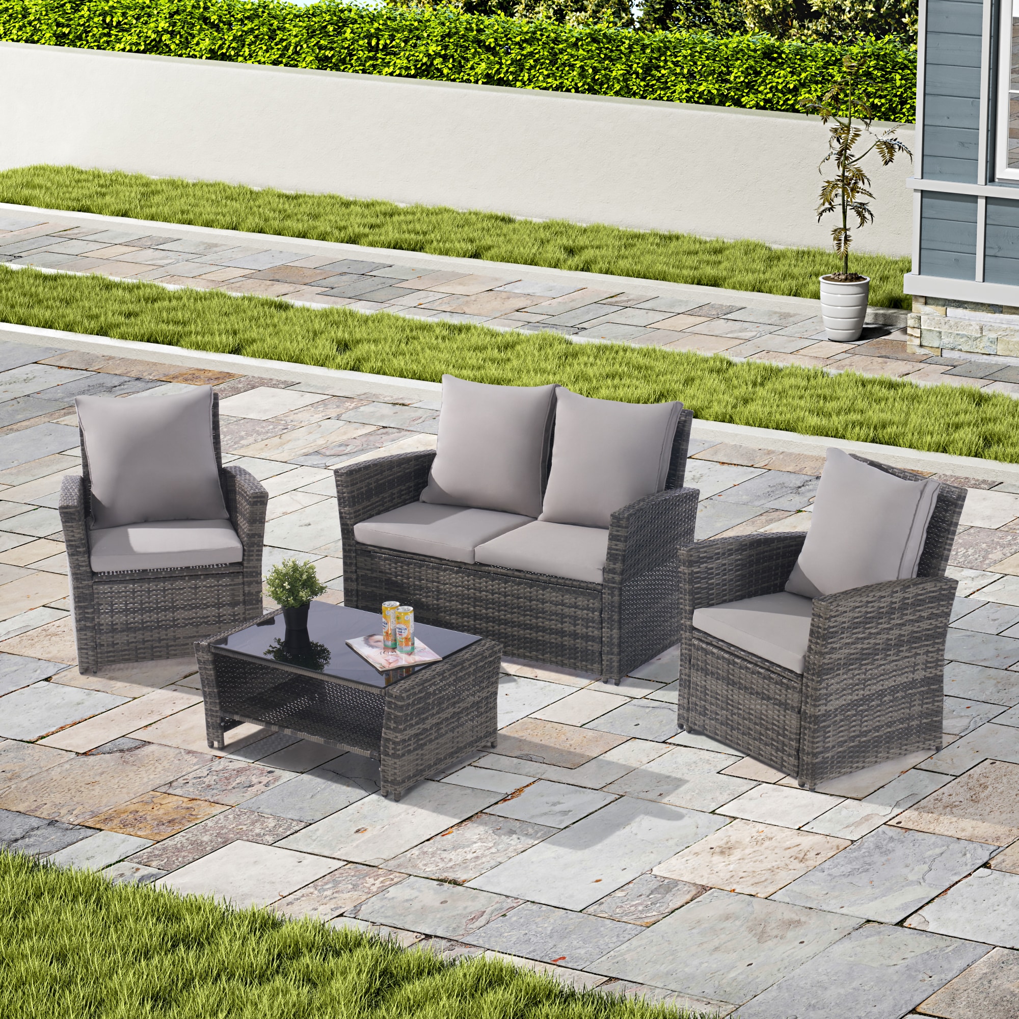 AHIOU HOME ZAAHG-P146981SF Patio-Conversation-Sets - View #4