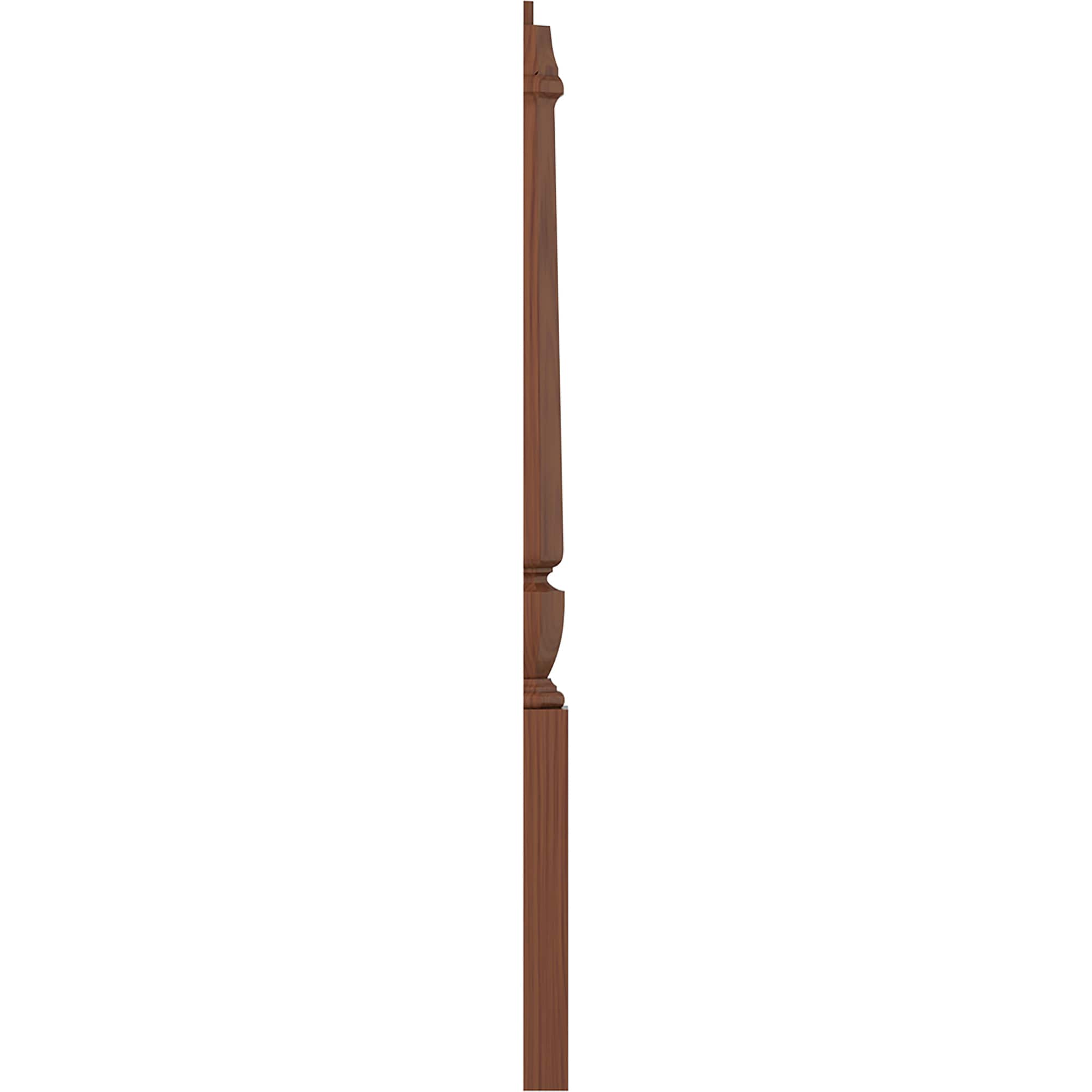 L.J. Smith Stair Systems LJP-30108 1-2-C 3.5-in x 43-in Unfinished Cherry Stair Newel Post