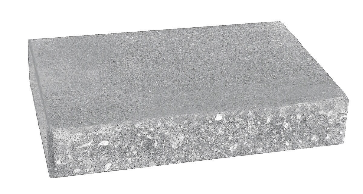 Country Stone 43-00 2-in H x 12-in L x 8-in D Gray Concrete Retaining Wall Cap