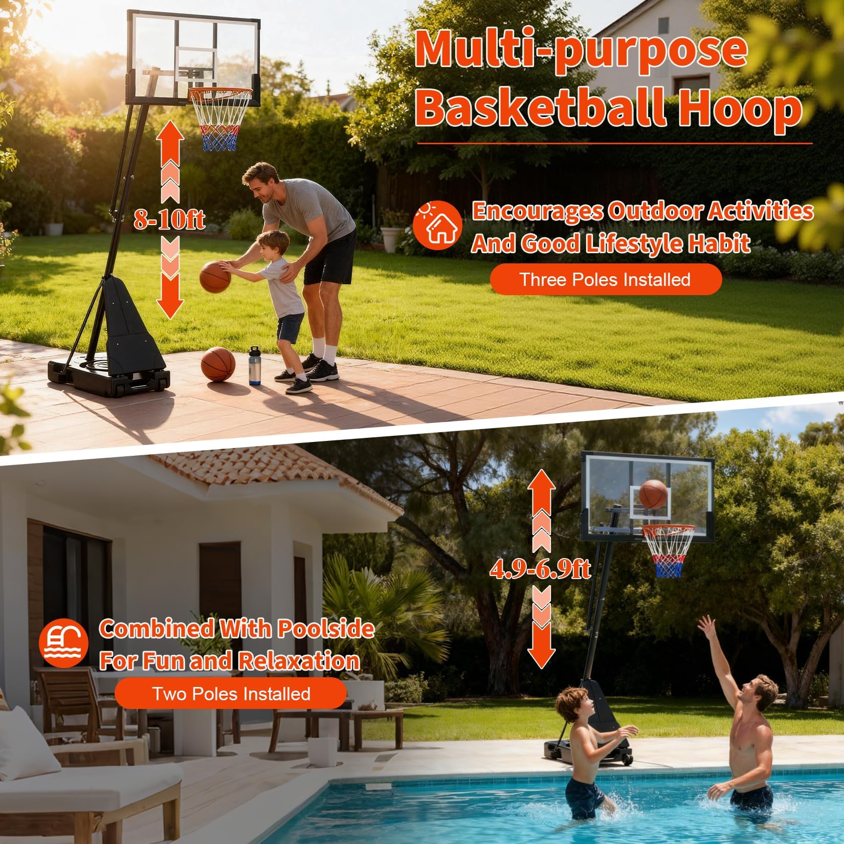 GarveeLife CLJ-YH6KENCF0TNQ Basketball-System - View #2