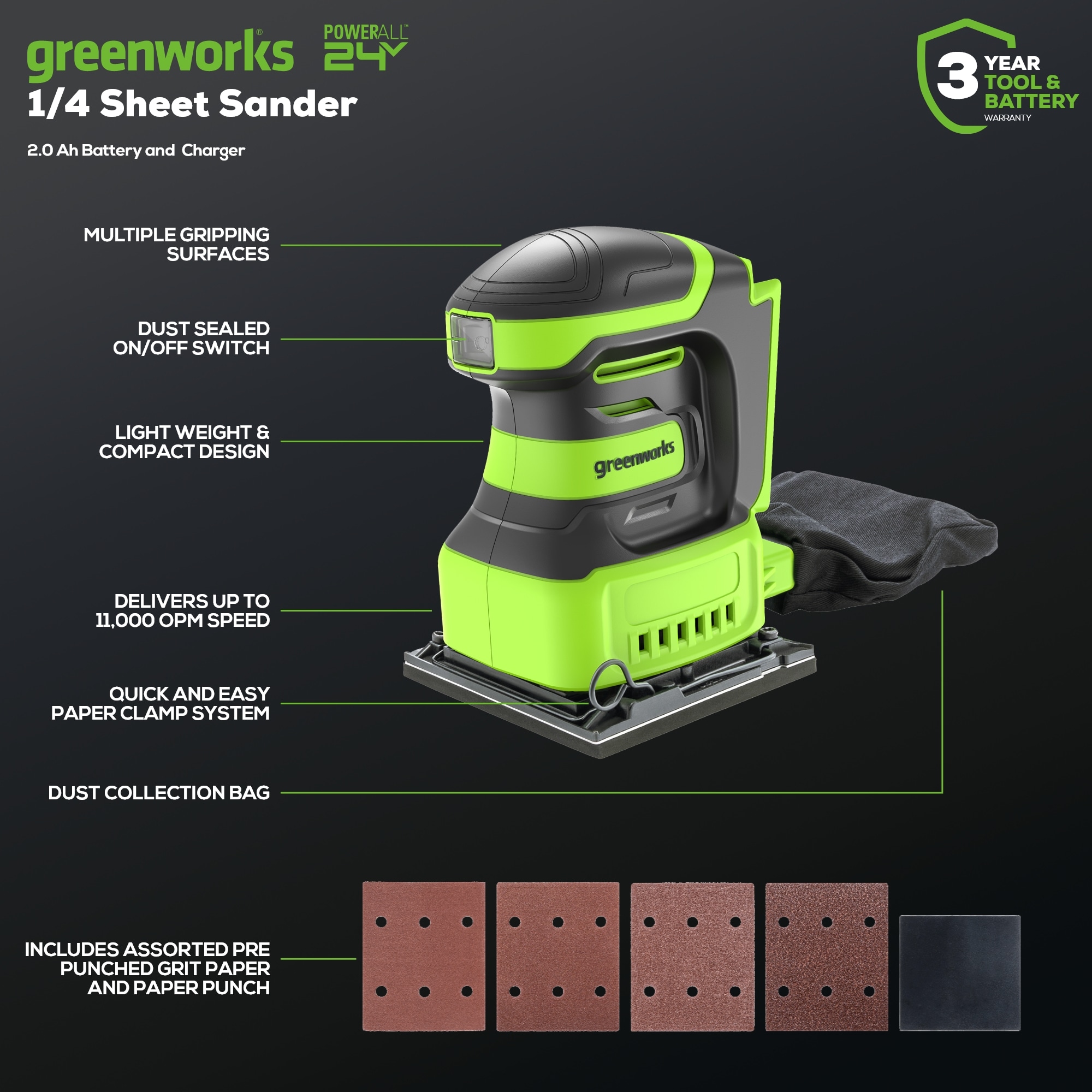 Greenworks 3101002 b100120 - Thumbnail View #3