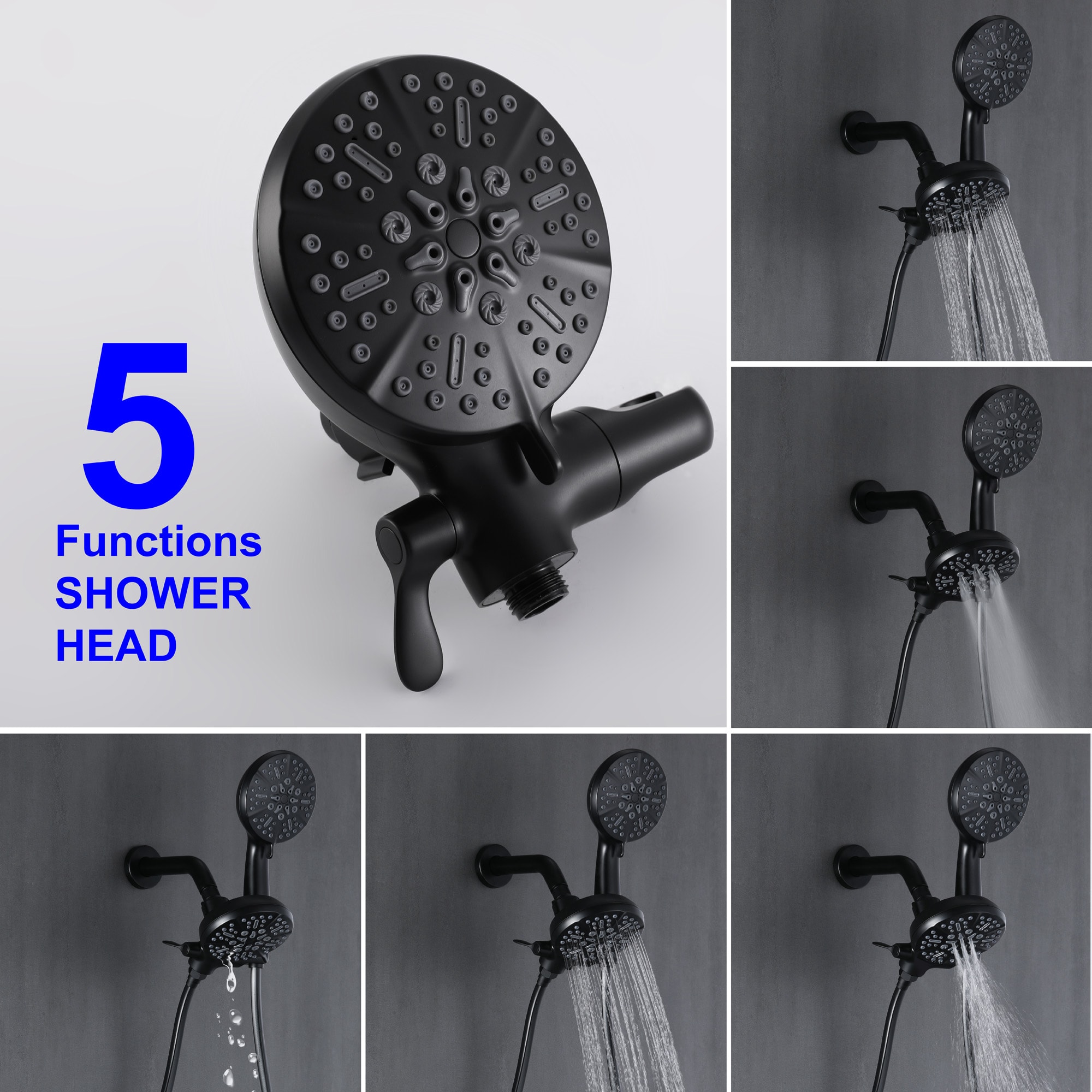 WELLFOR SPA-88014B Showerhead-Bar-Panels - View #3
