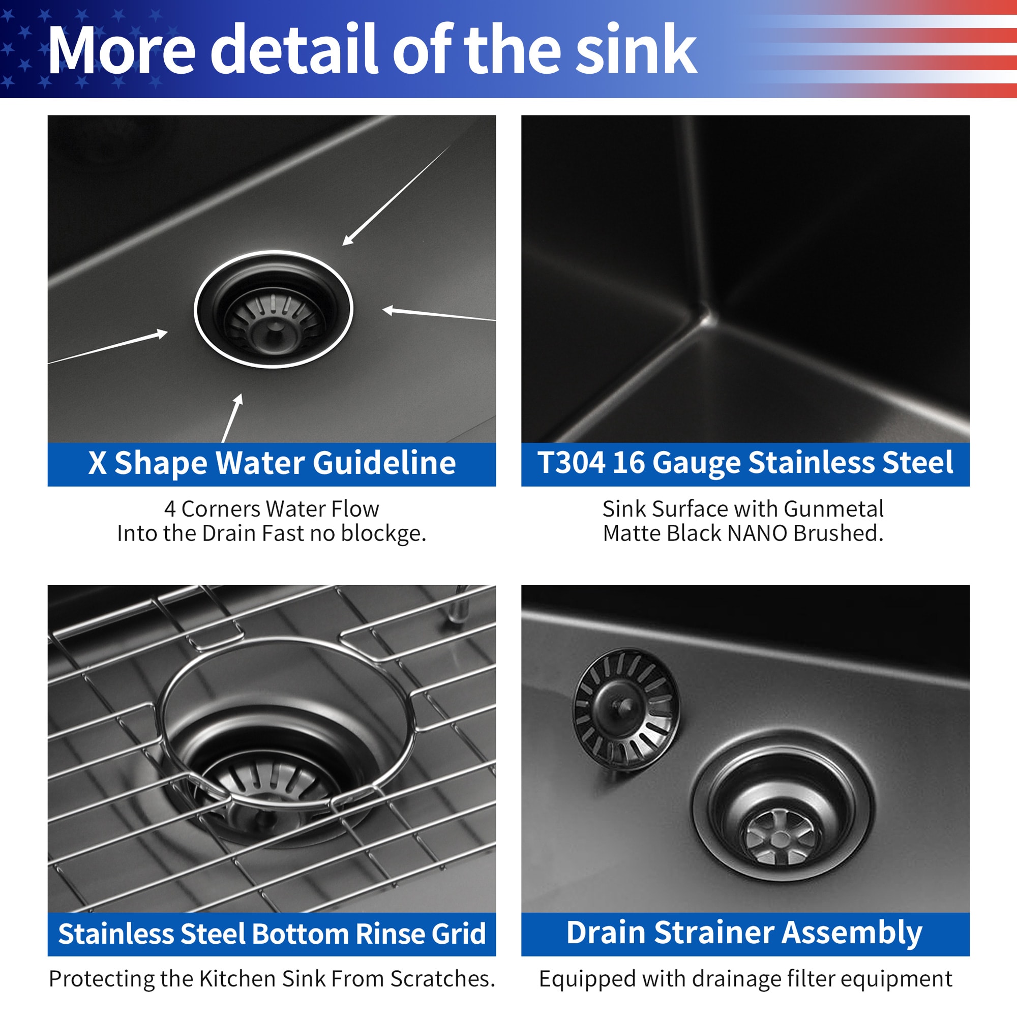 Rainlex RX-SS26-2818B Kitchen-Sinks - View #5