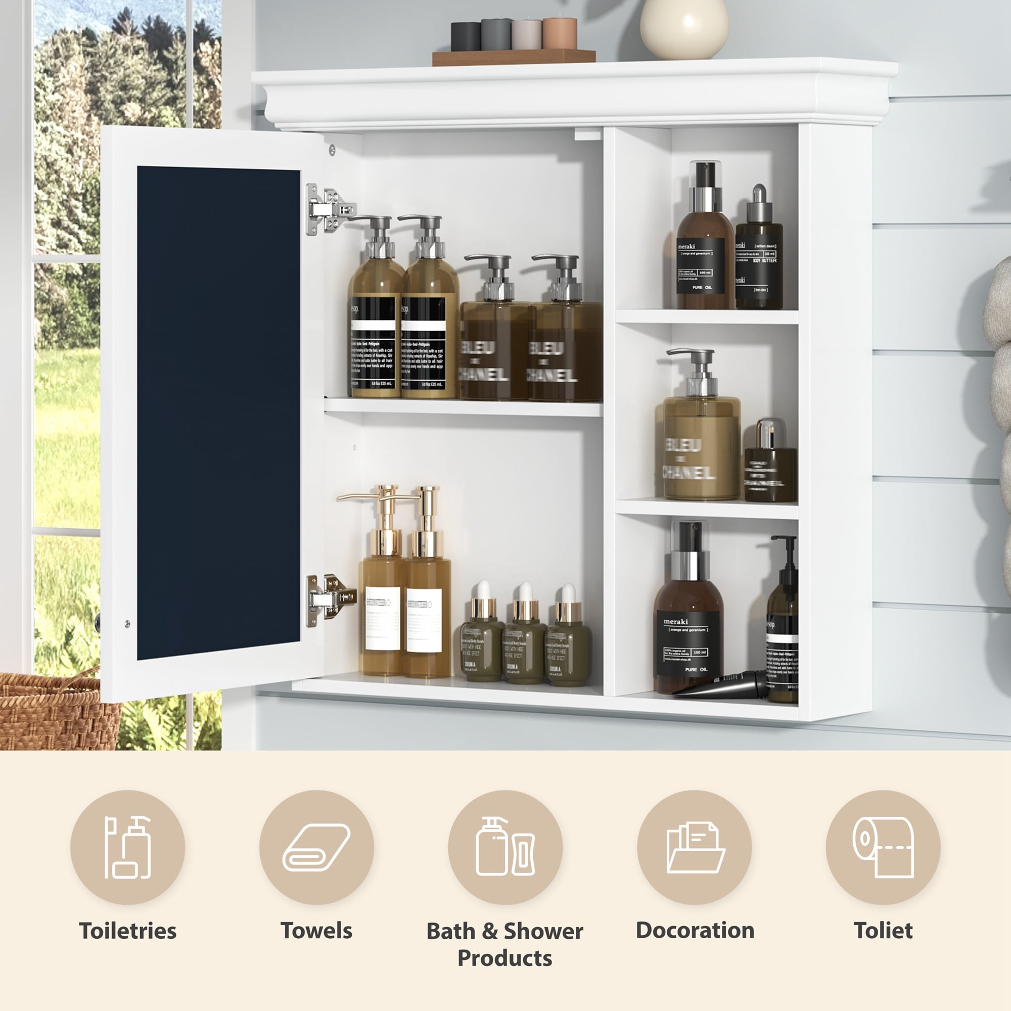 Forclover HBV-B062223 Bathroom-Medicine-Cabinets - View #5