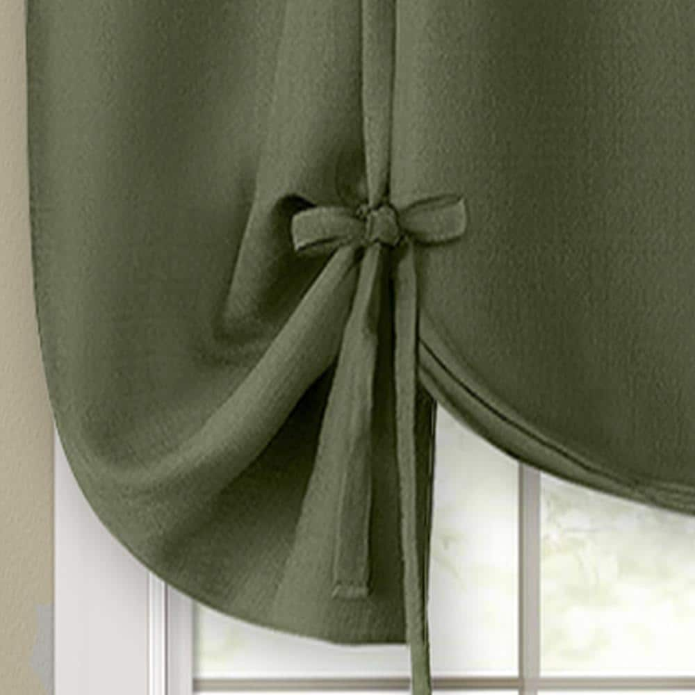 Achim 63-in Green Light Filtering Rod Pocket Single Curtain Panel in ...