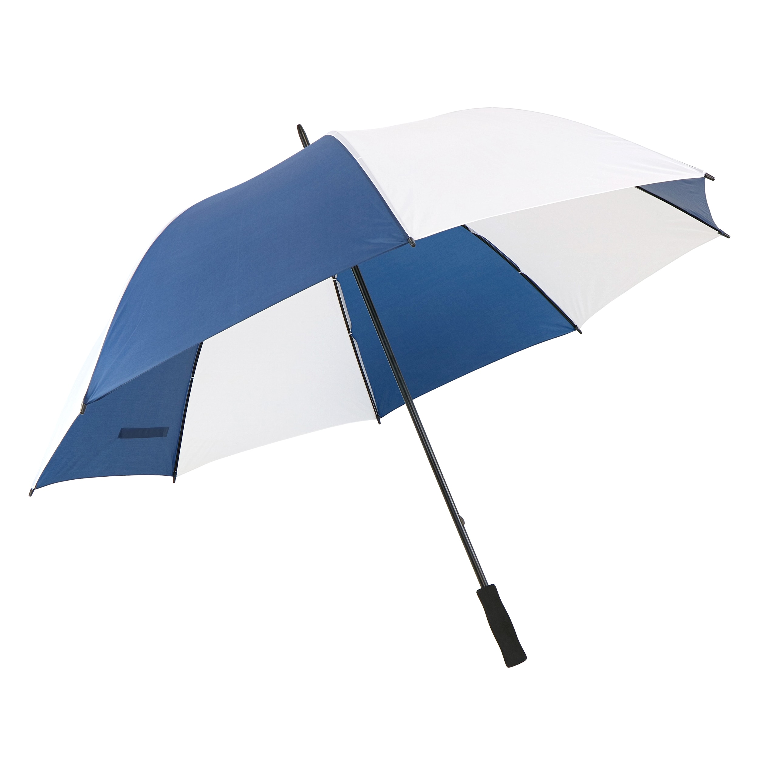 West Chester 40-in Blue and White Panels Golf Umbrella in the Umbrellas  department at