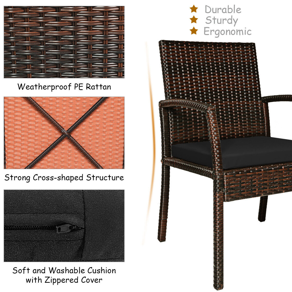 Forclover HBV-0680DK Patio-Dining-Sets - View #7