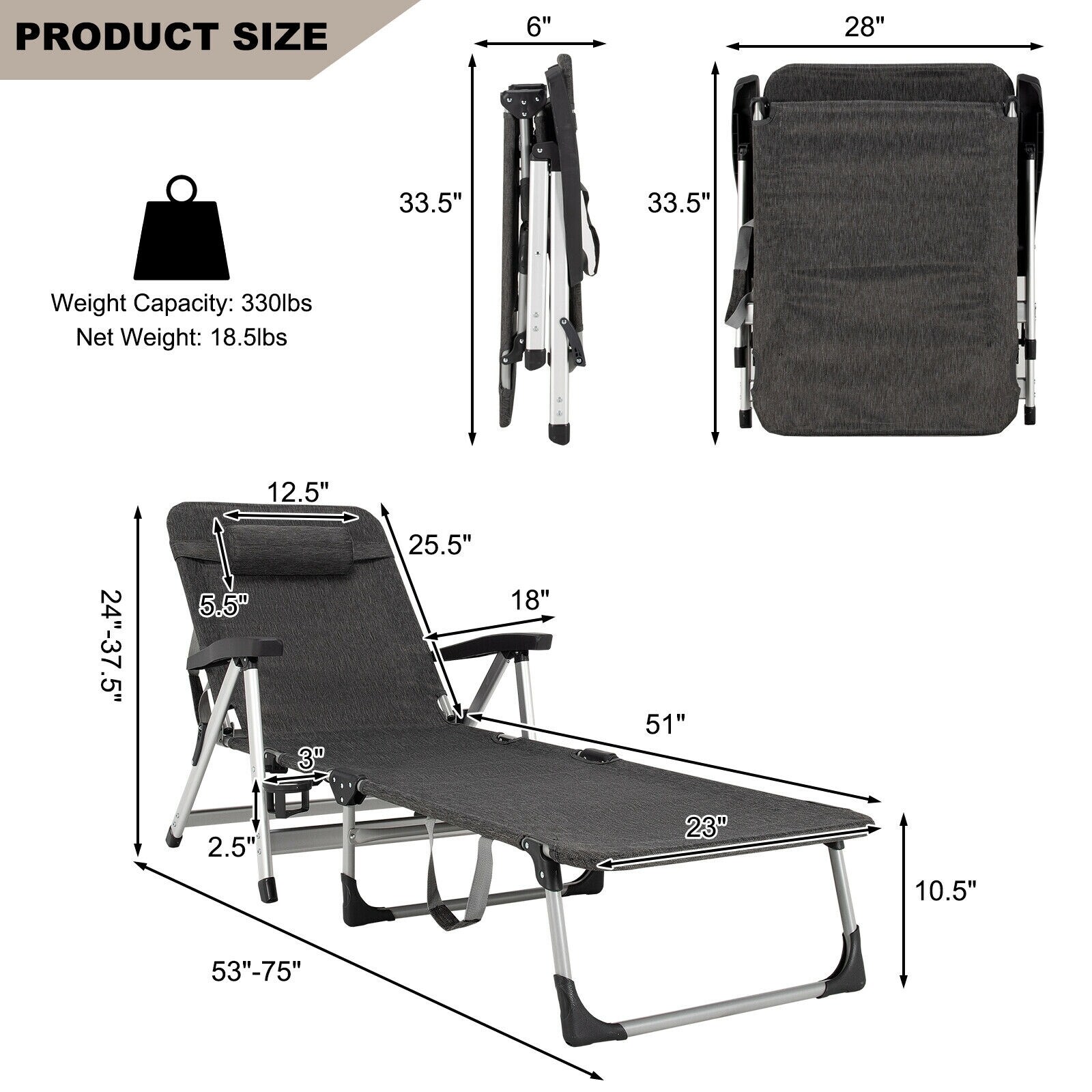 Forclover HBV-0165GR Patio-Chairs - View #9
