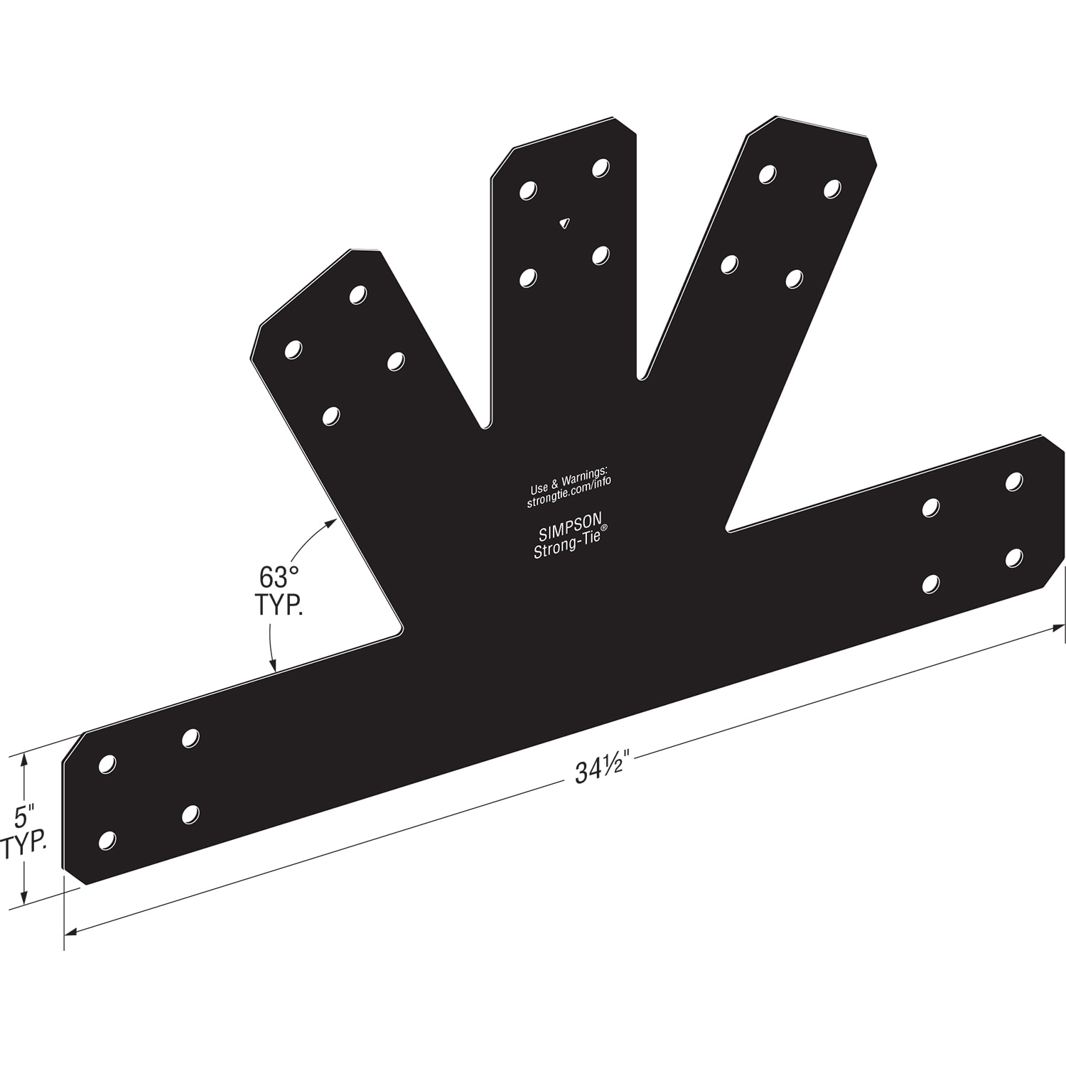 Simpson Strong-Tie APVGP612 Mending-And-Nail-Plates - View #5